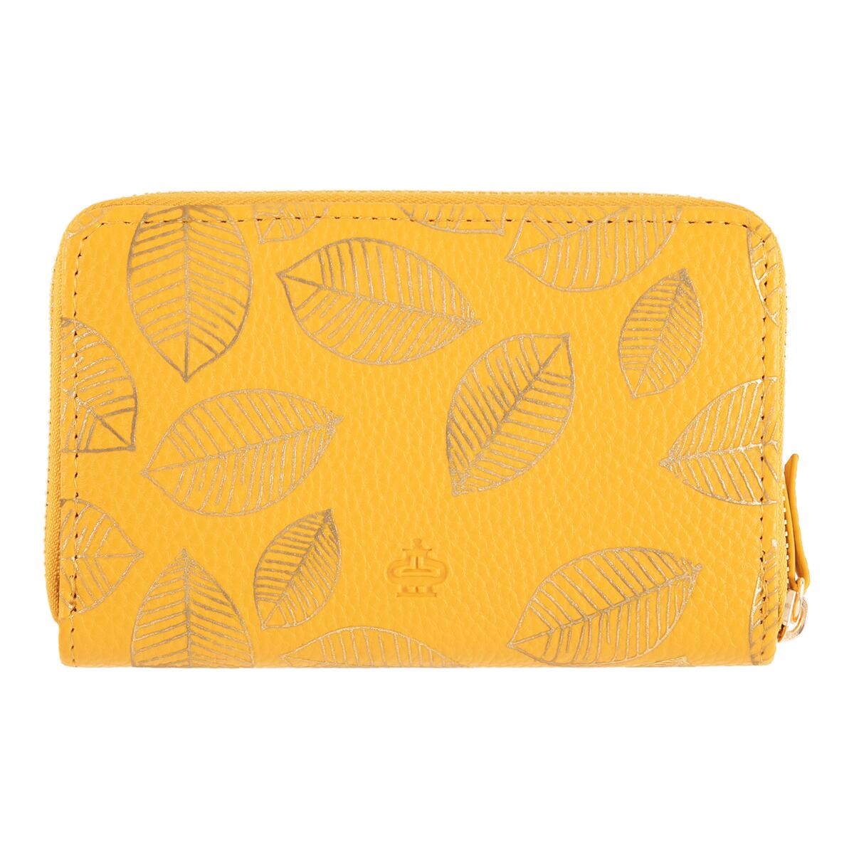 Portefeuille à motifs Moutarde feuilles 3