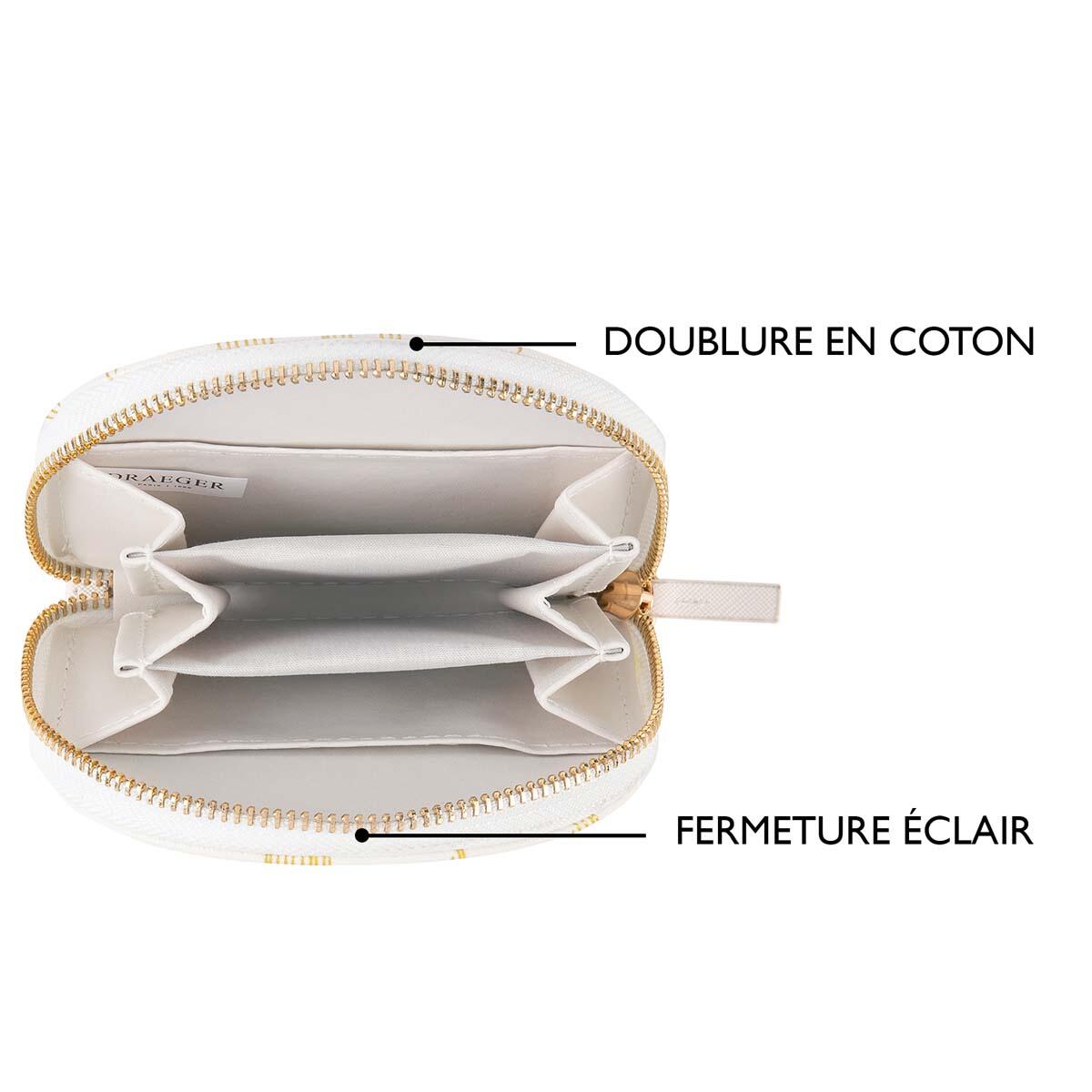 Porte-monnaie à motif Blanc géométrique 5