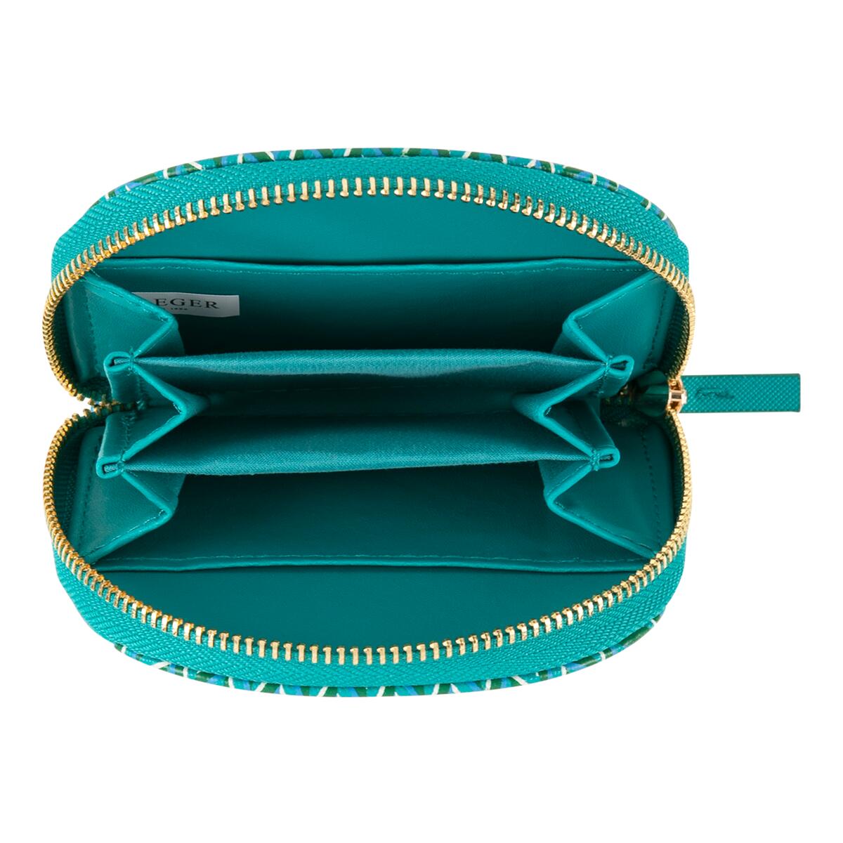 Porte-monnaie à motif Turquoise graphique 2