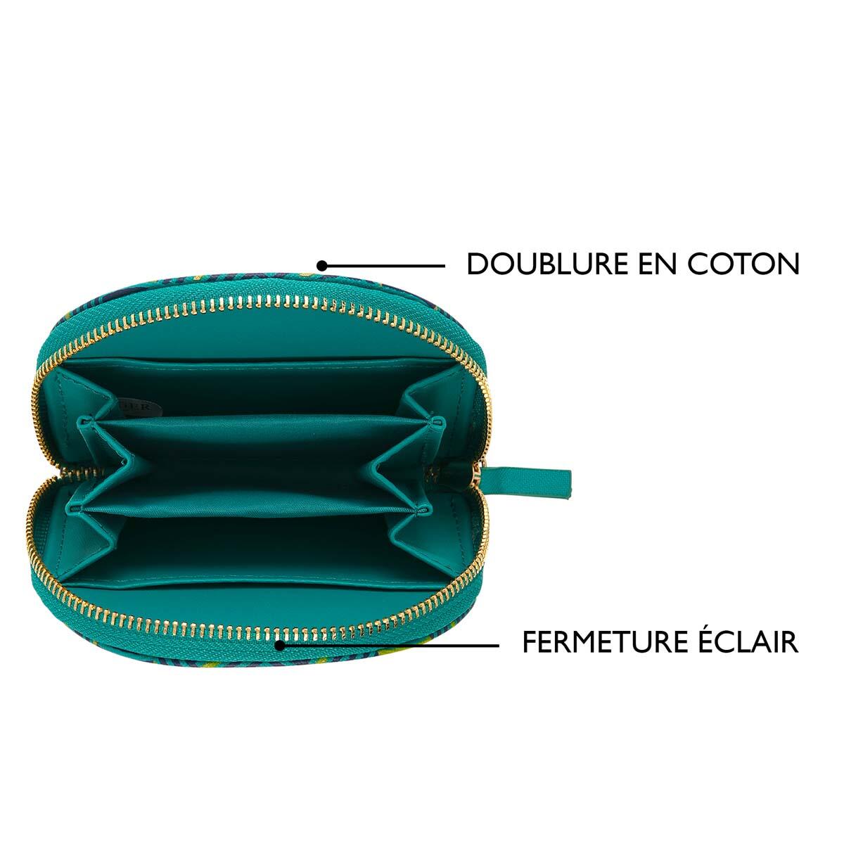 Porte-monnaie à motif Vert graphique 5