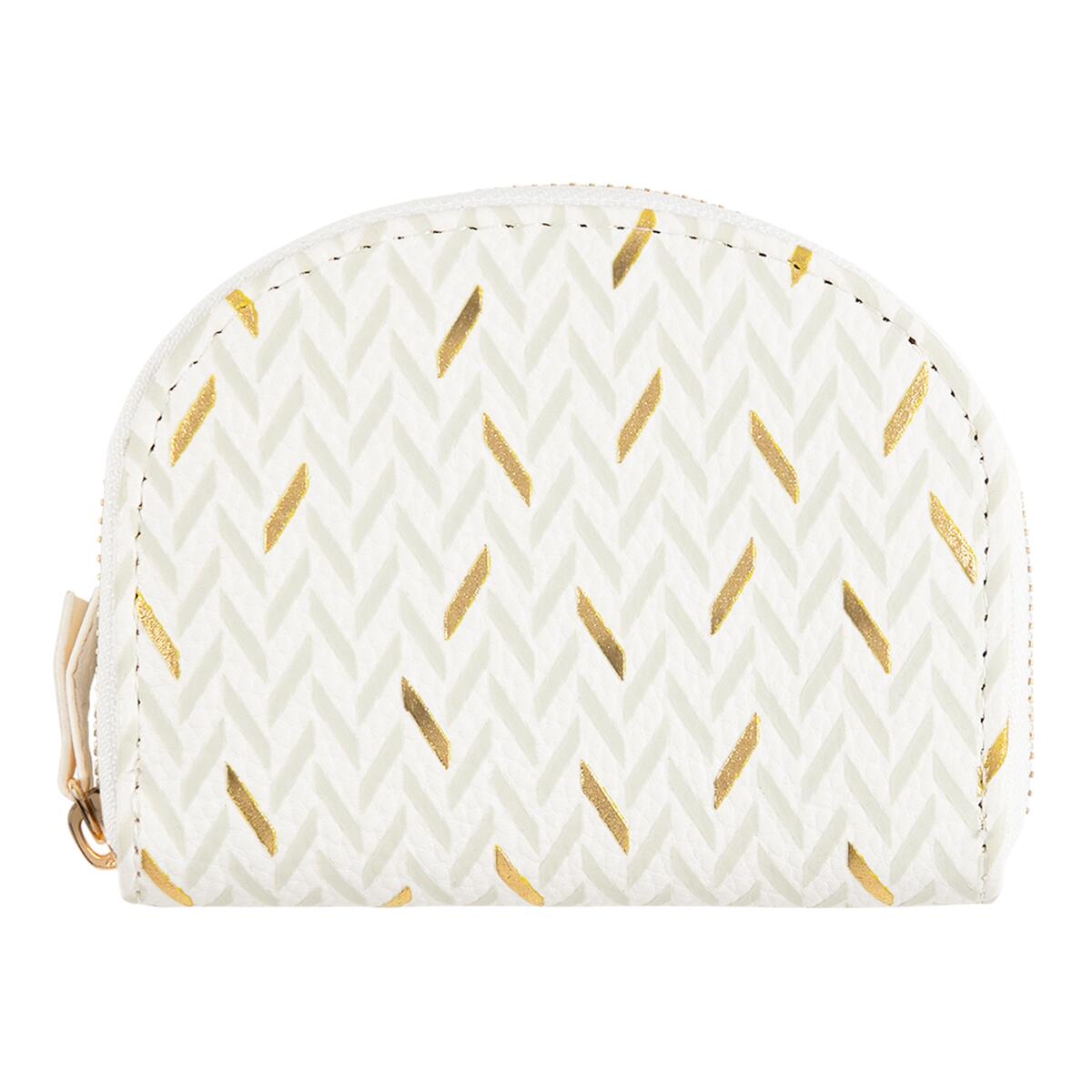 Porte-monnaie à motif Blanc graphique 1