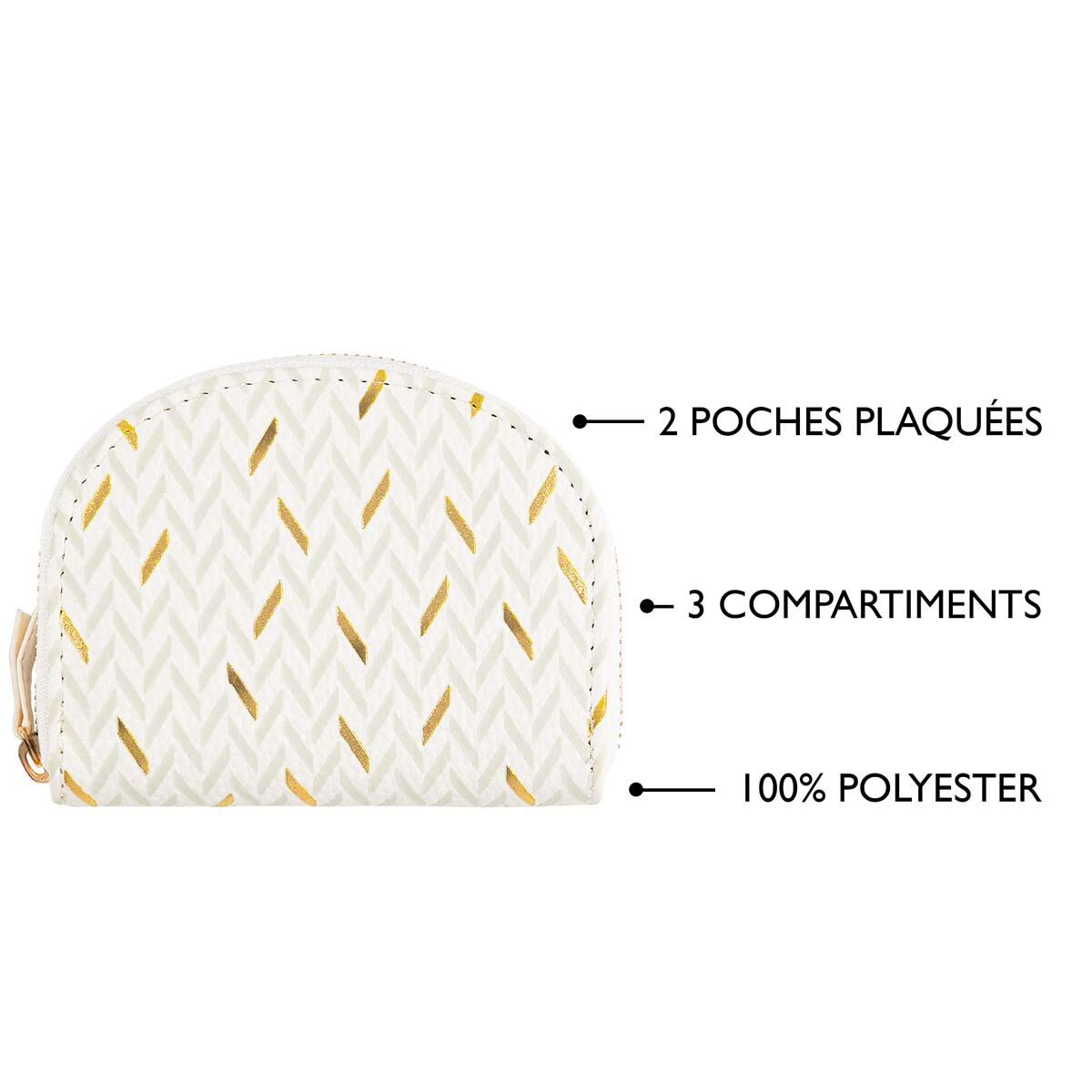 Porte-monnaie à motif Blanc graphique 4