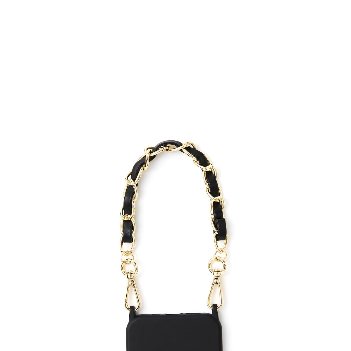 Dragonne Téléphone Cuir noir 3