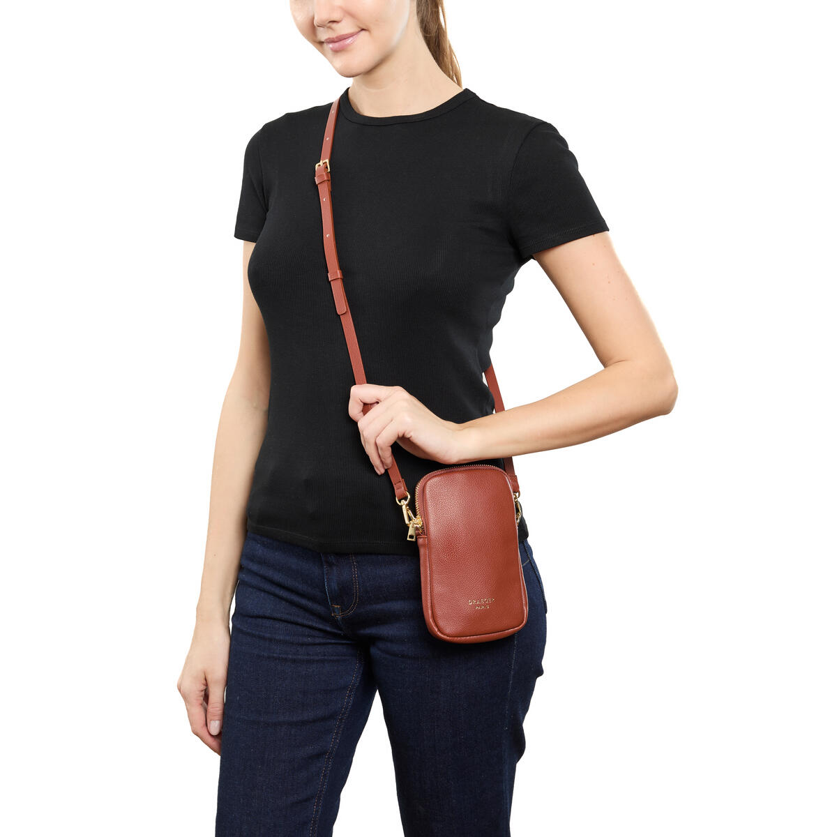 Pochette de téléphone Mobile Chic Cognac 4