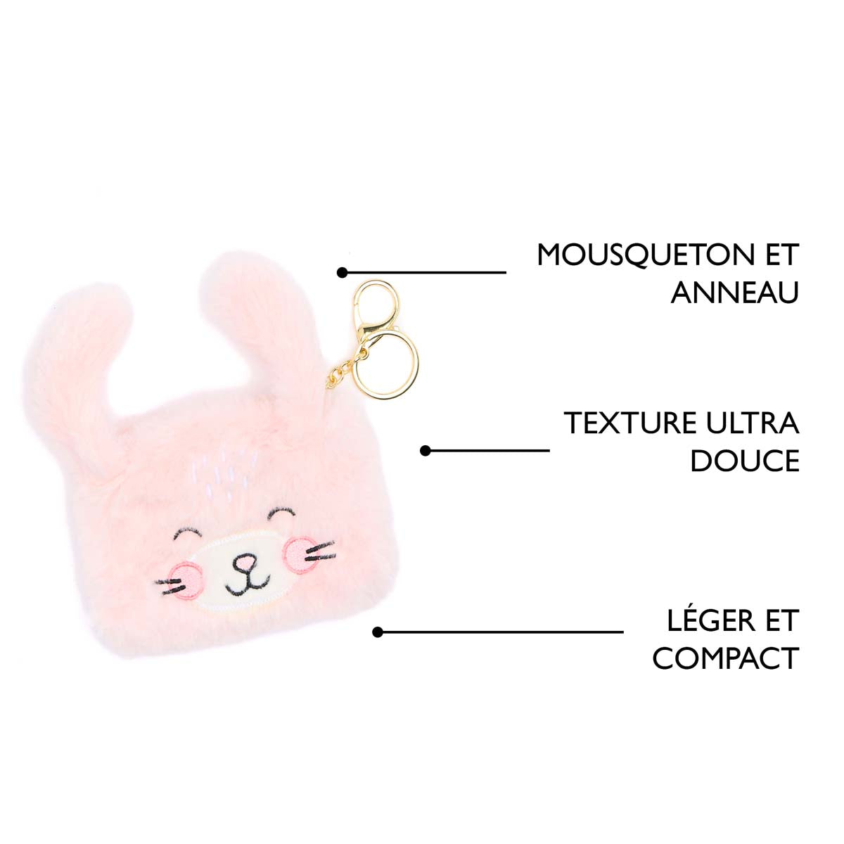 Porte-Monnaie Cocooning en fausse Fourrure - Plusieurs Motifs