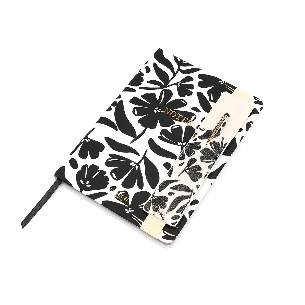 Stylo tactile Office Chic Fleurs noir 3