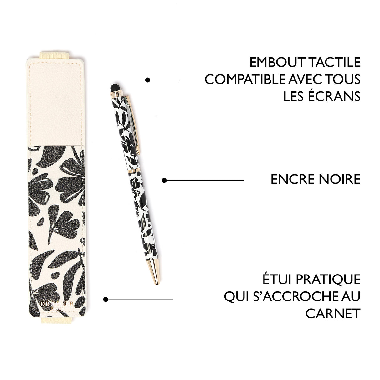 Lápiz táctil con estuche Office Chic: varios diseños