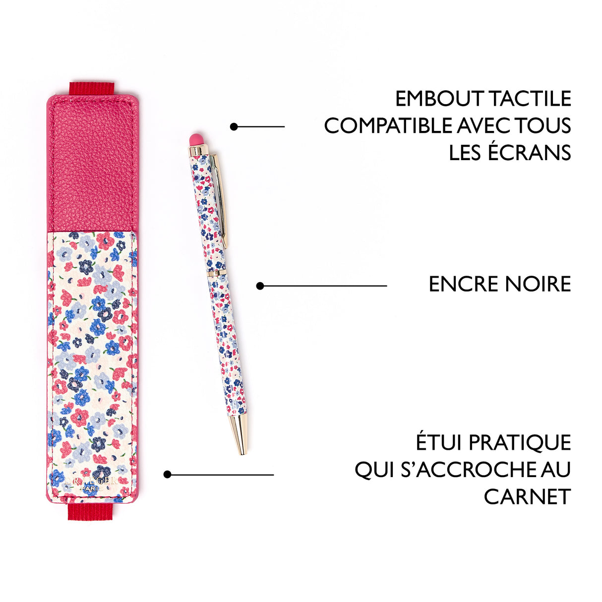 Lápiz táctil con estuche Office Chic: varios diseños