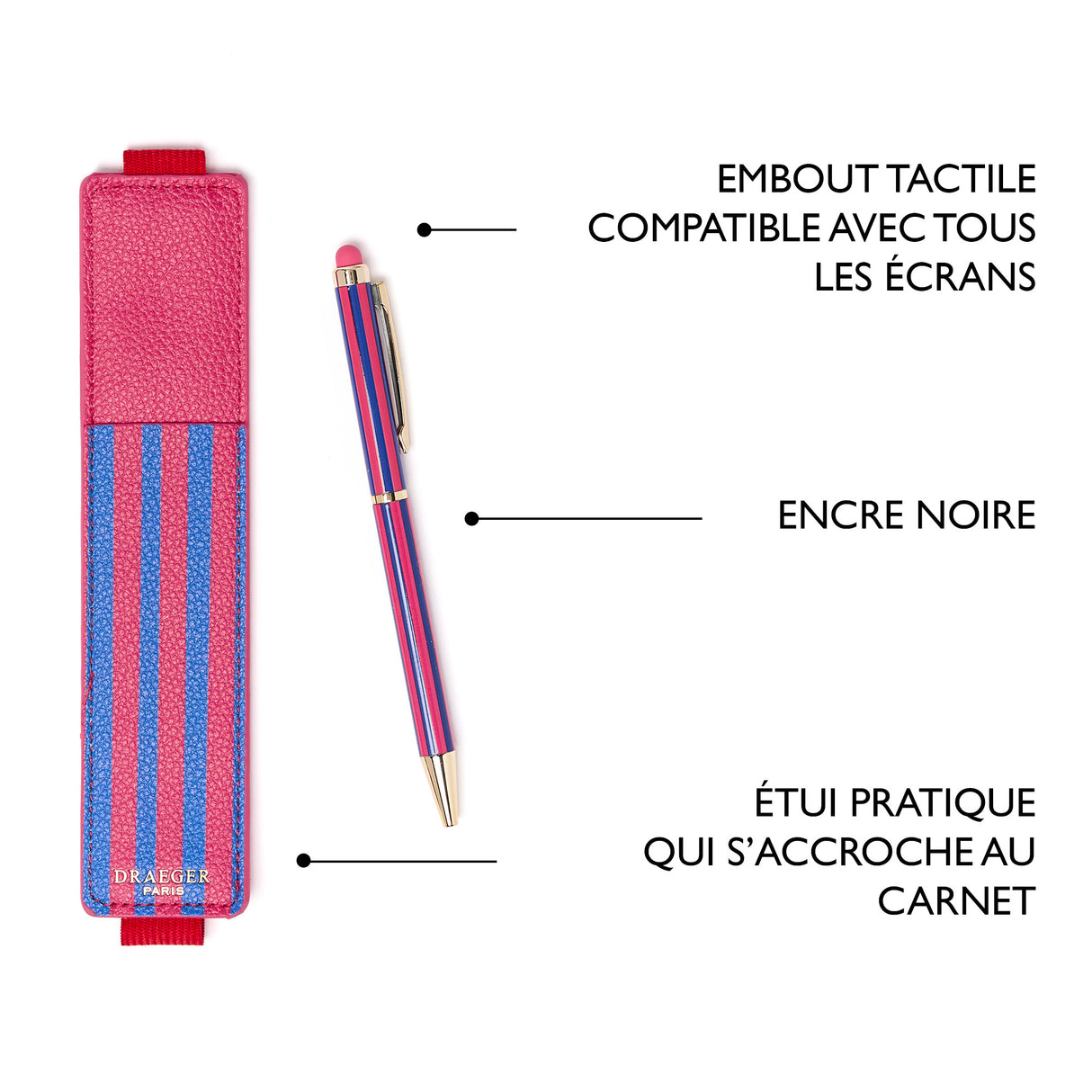 Lápiz táctil con estuche Office Chic: varios diseños