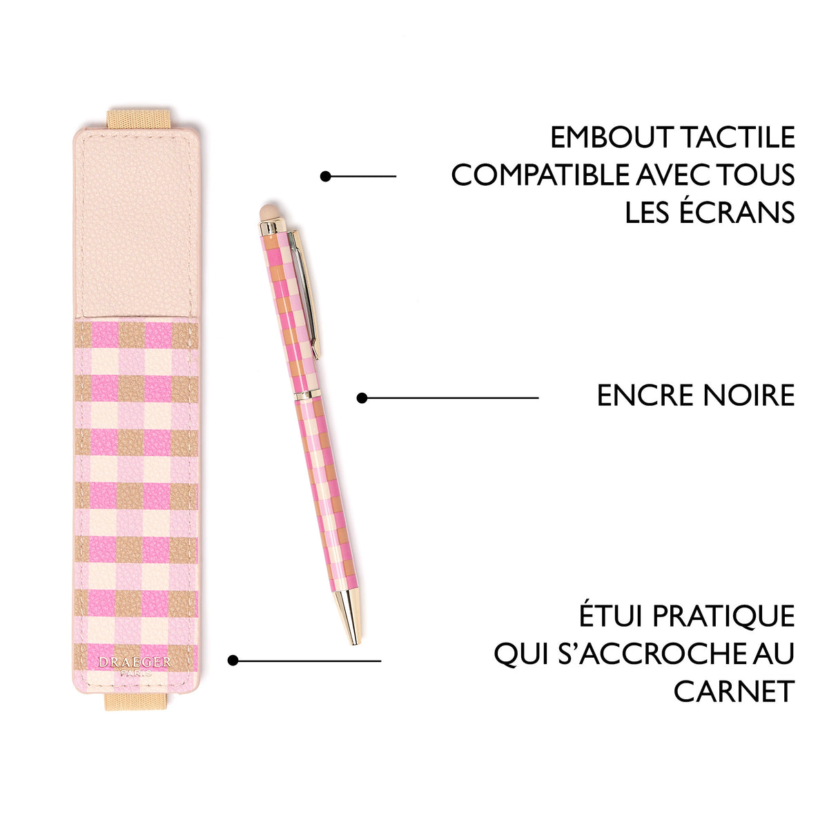 Lápiz táctil con estuche Office Chic: varios diseños