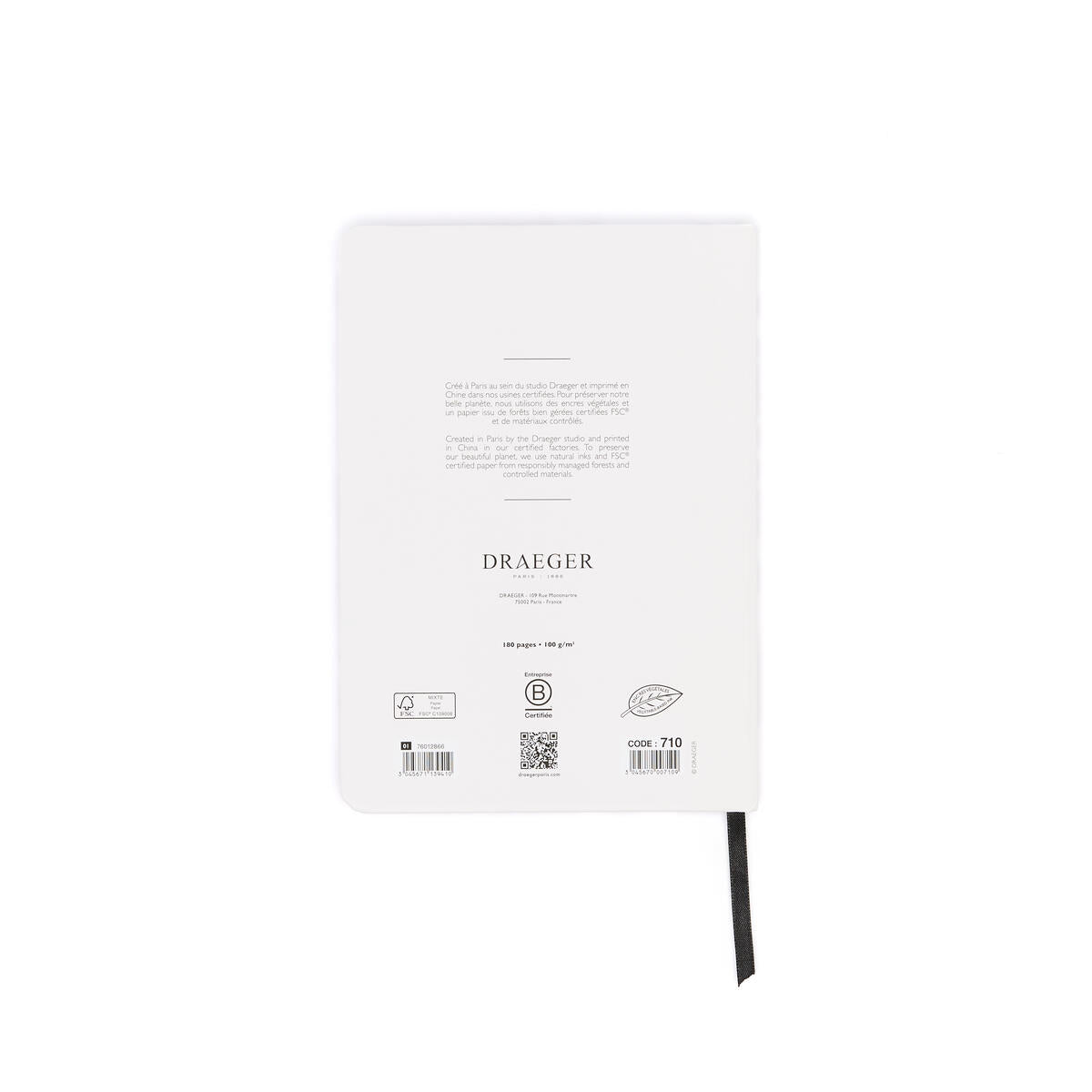 Carnet de notes A5 Office Chic Fleurs noir 3