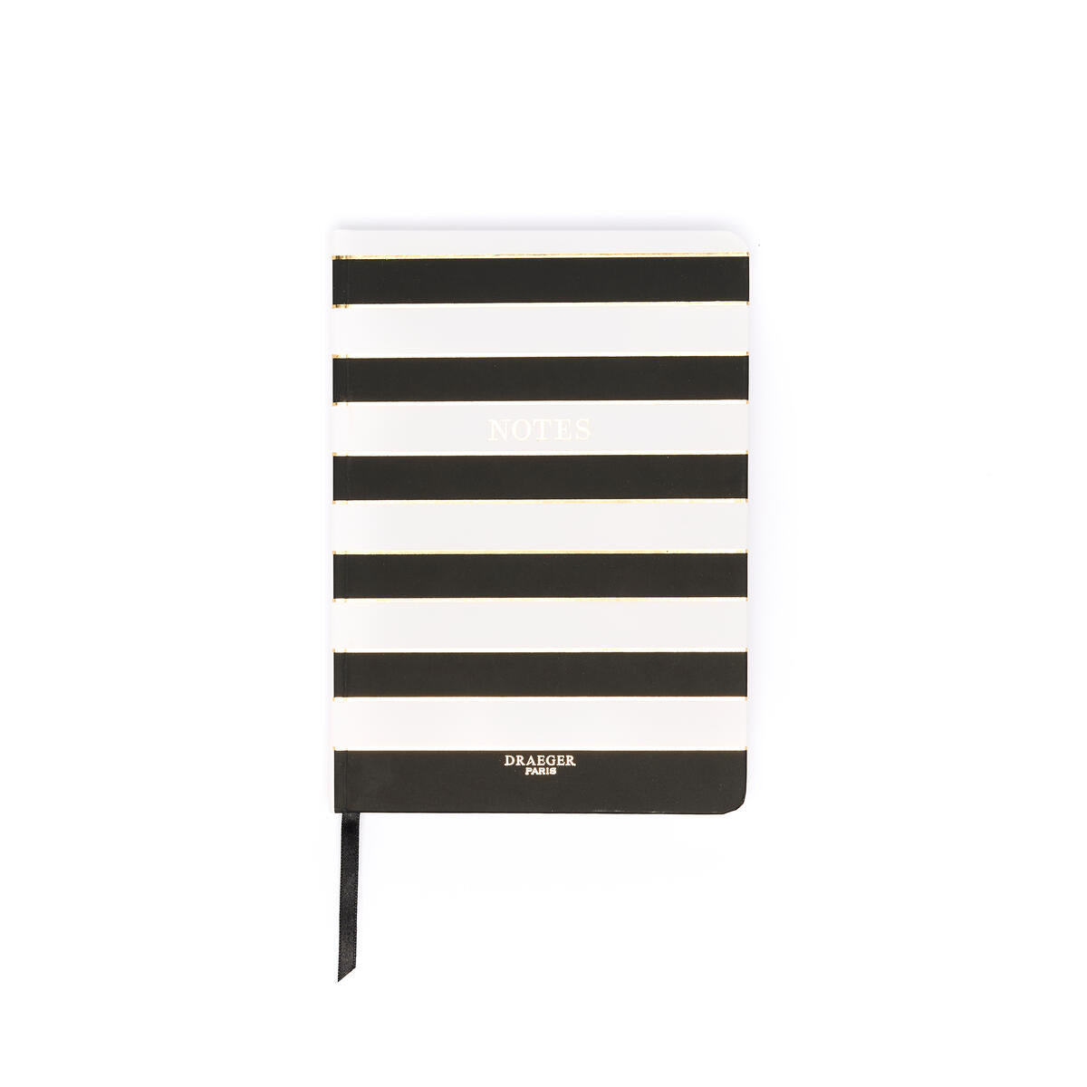 Carnet de notes A5 Office Chic Rayures noir 1