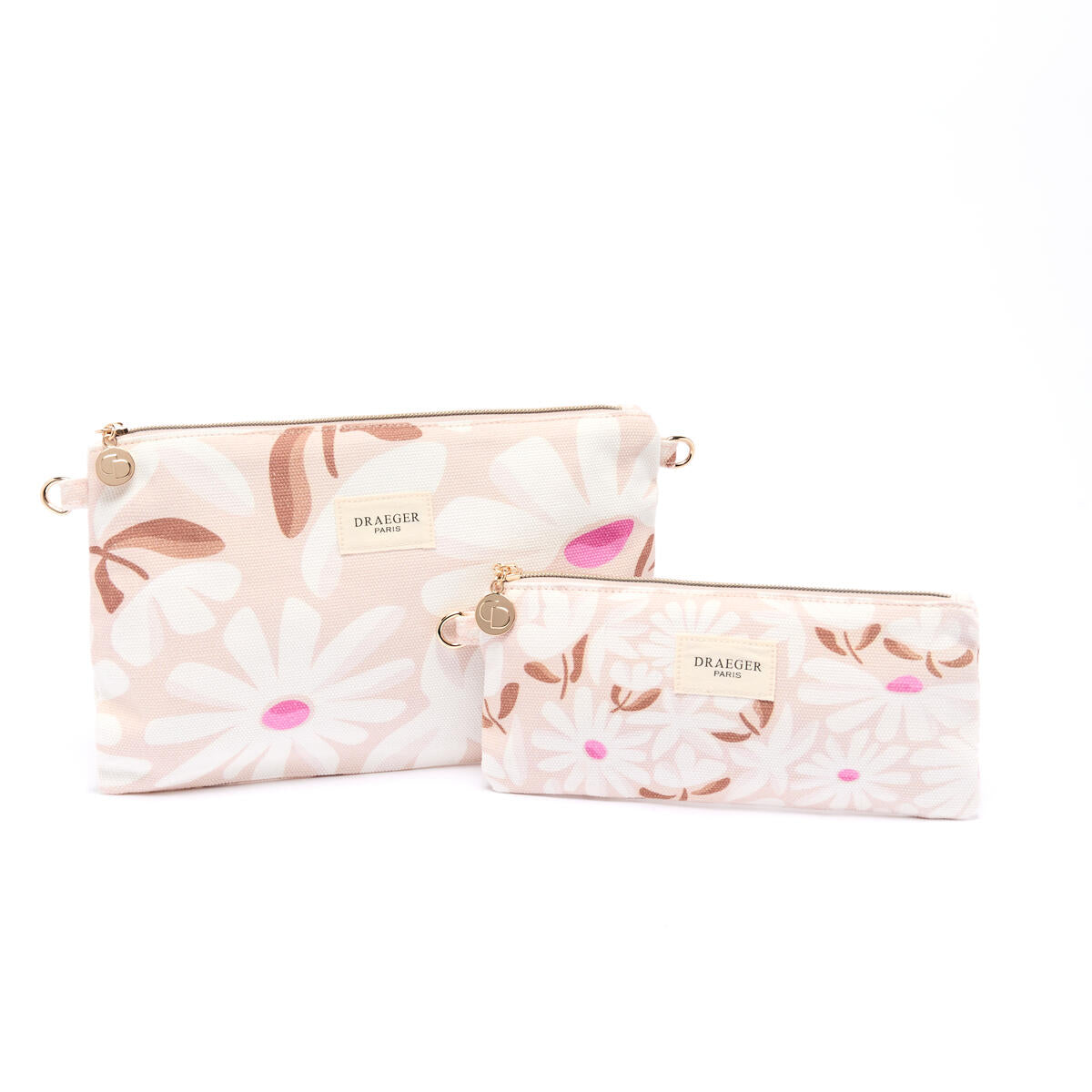 Pochette Office Chic Fleurs taupe 3
