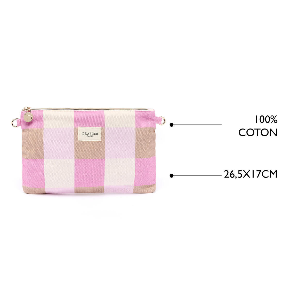 Pochette Office Chic Vichy taupe 4