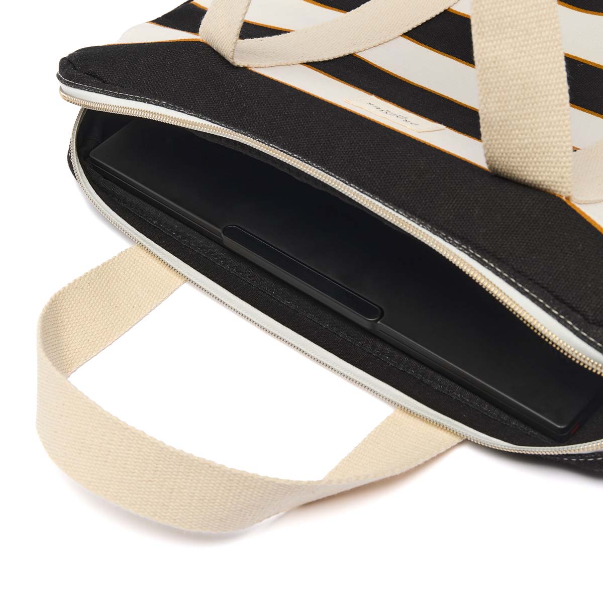 Sac Ordinateur Office Chic Rayures Noir 03