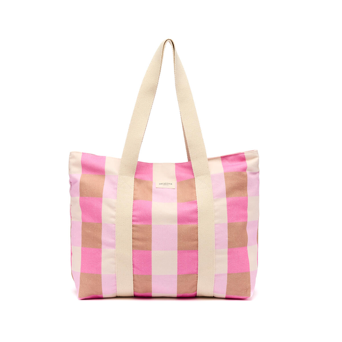 Tote Bag Office Chic Vichy taupe 1