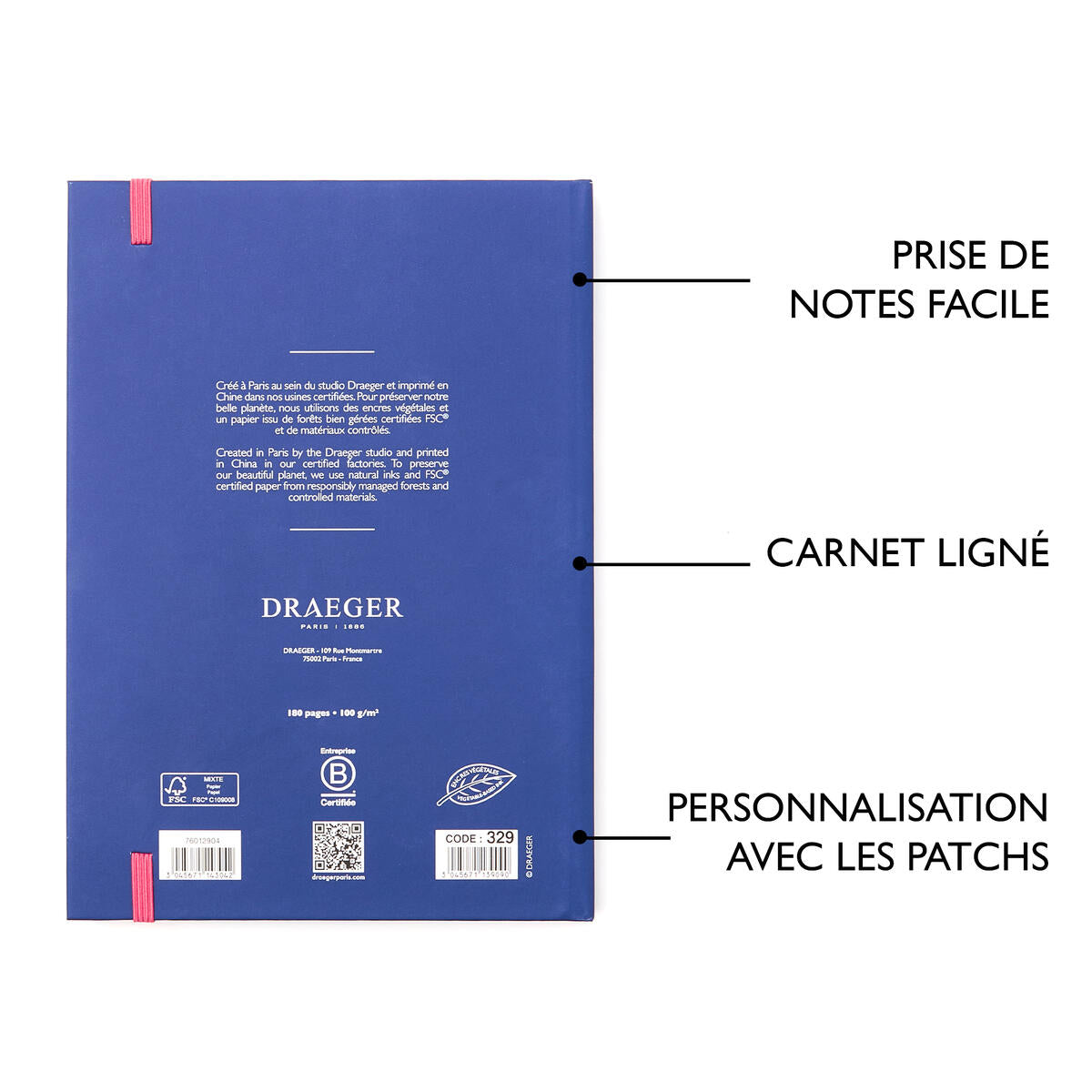 Libreta Office Chic A5 - Flores negras