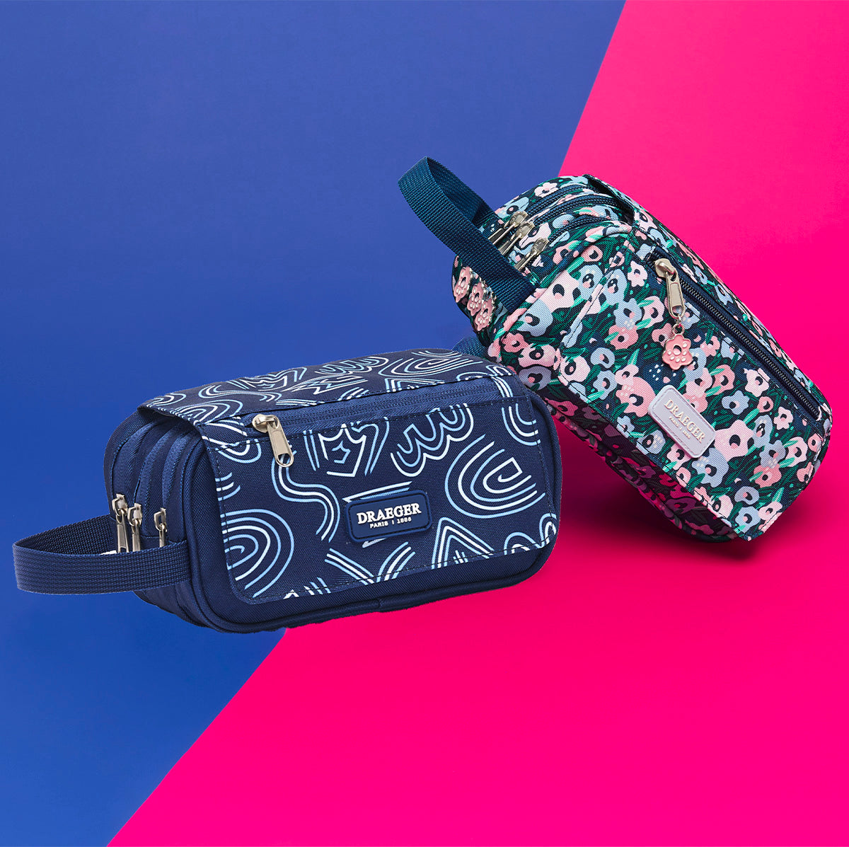 Estuche Infantil Triple con Solapa - Varios Estampados