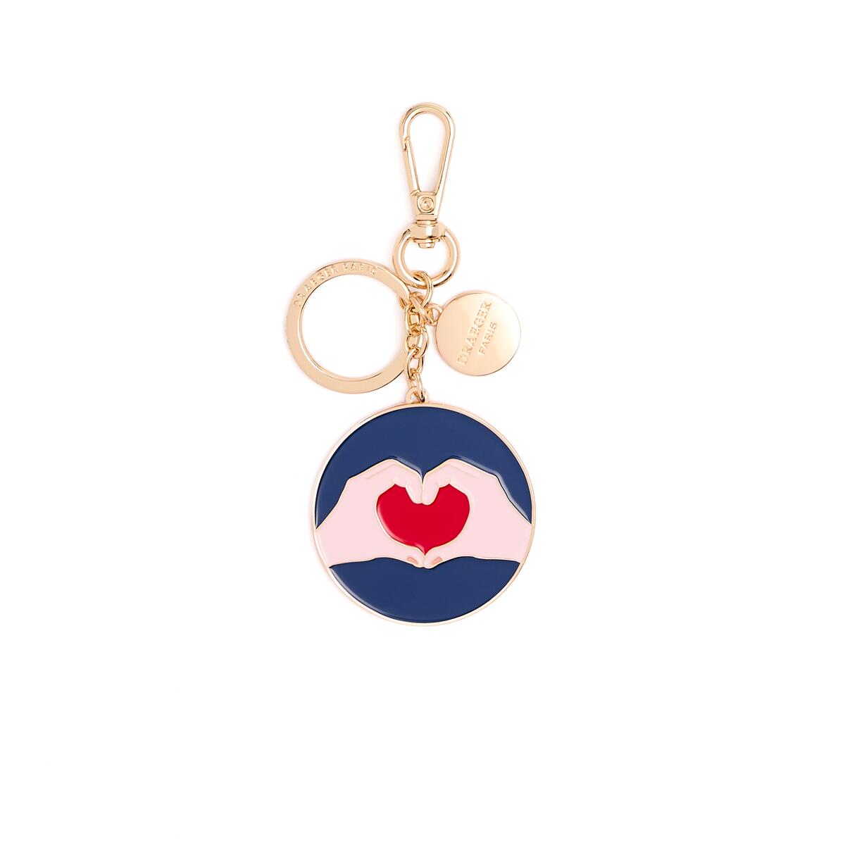 Charms Dorés Cœur avec Mains 1