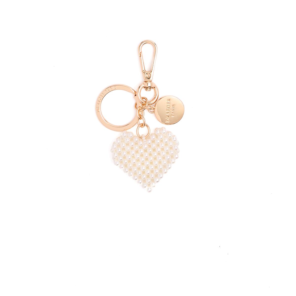 Charms Dorés Cœur Perles 1