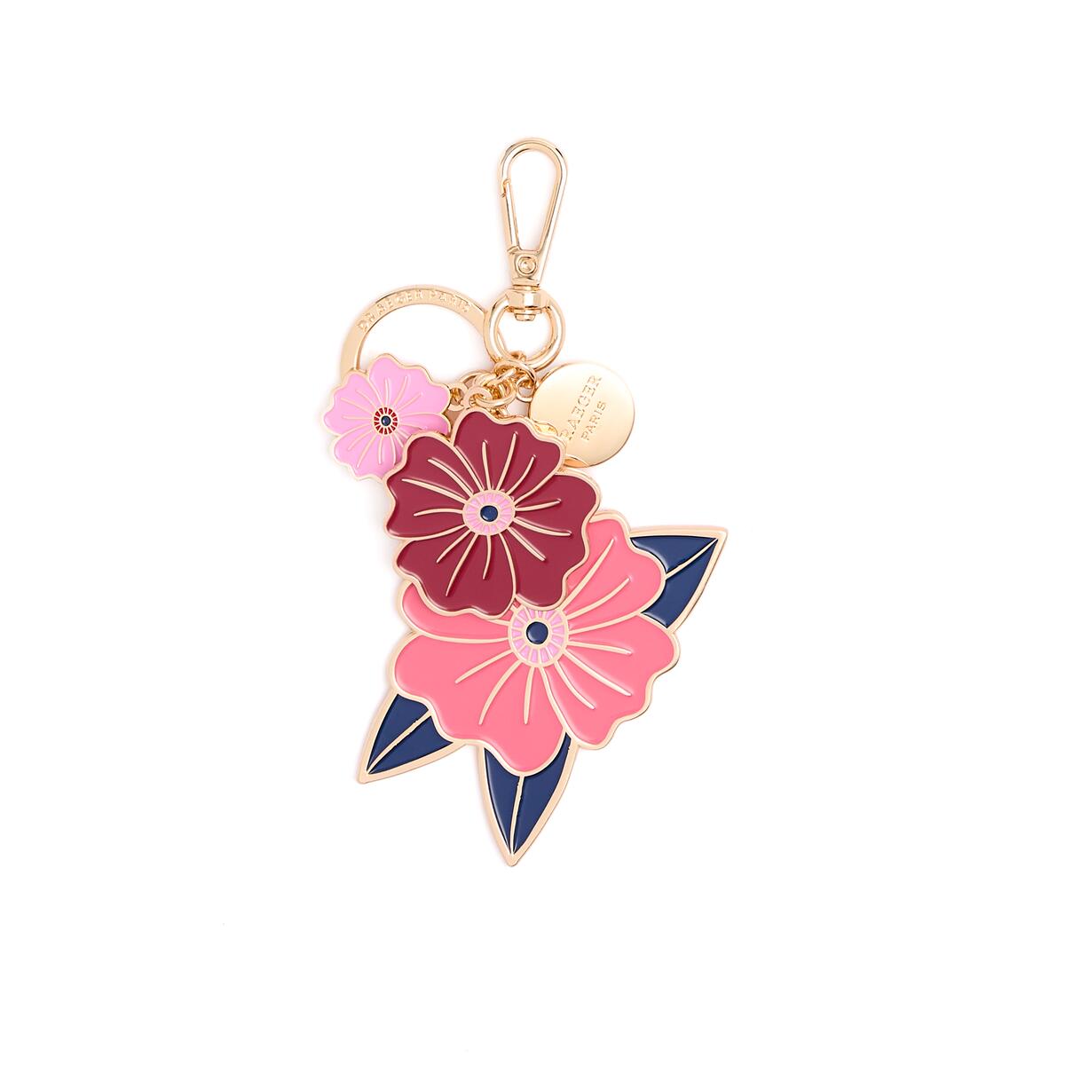 Charms Dorés Fleurs Roses 1