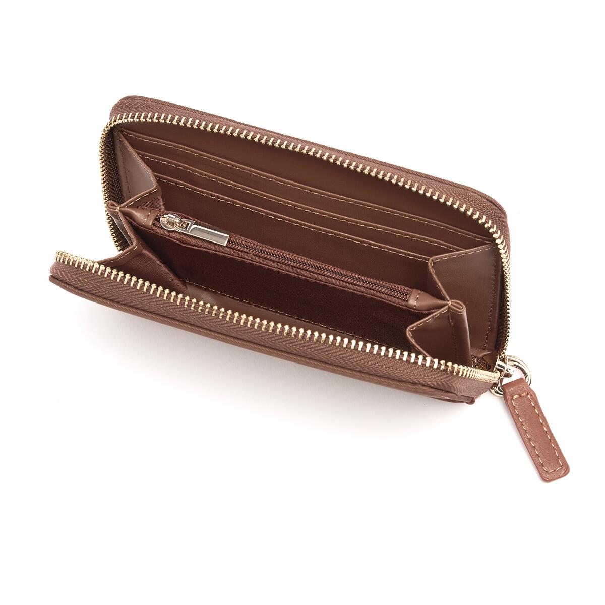 Moyen Portefeuille Toile Cognac 3