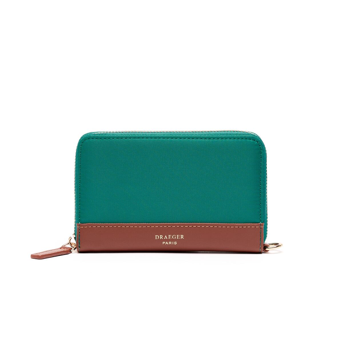 Moyen Portefeuille Toile Vert 1