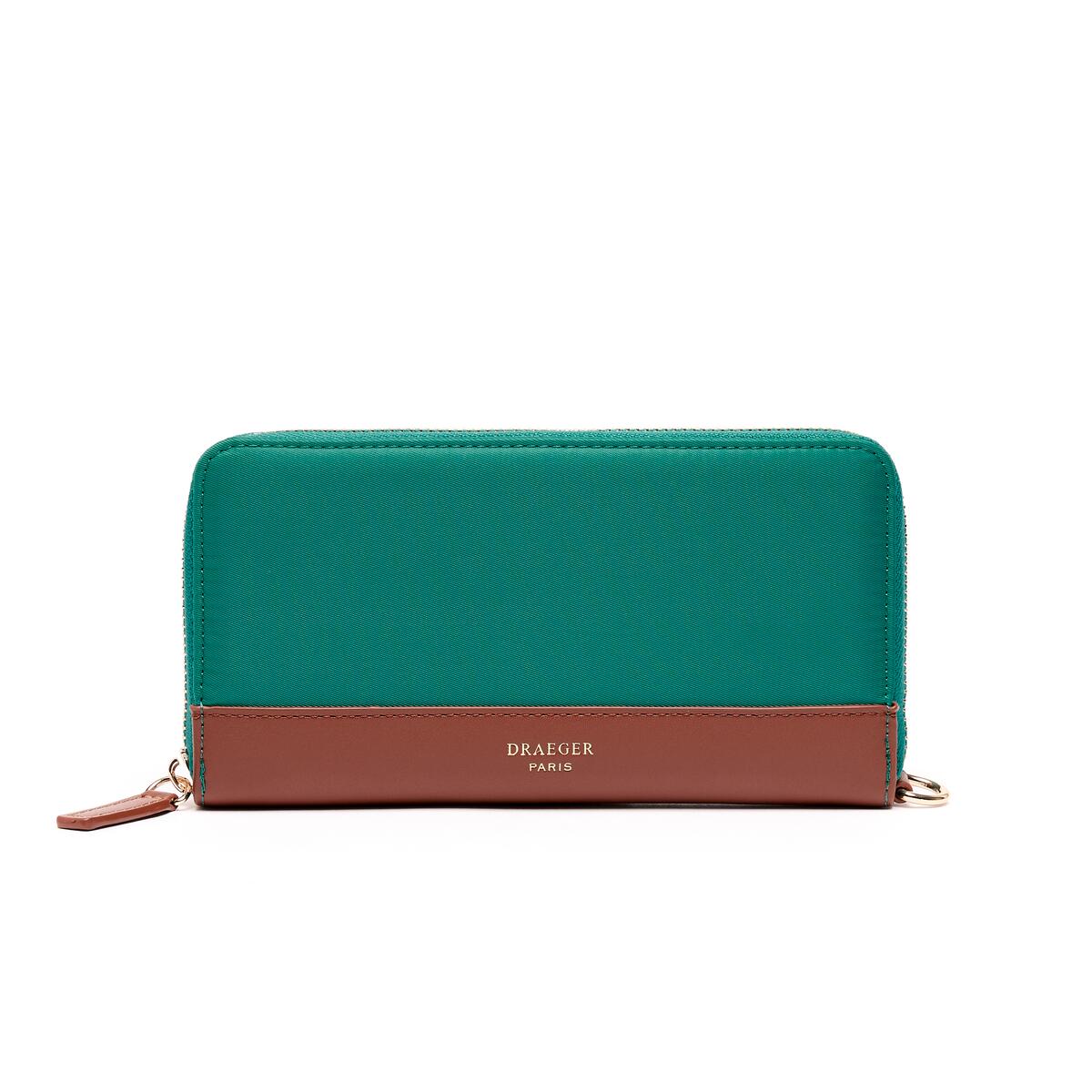 Grand Portefeuille Toile Vert 1