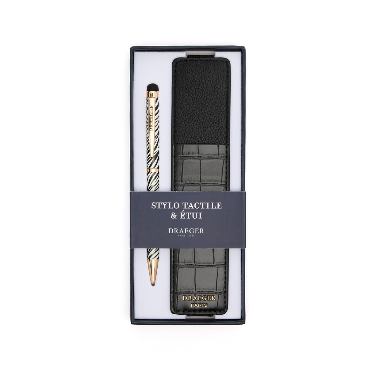 Stylo tactile et étui Zèbre 1