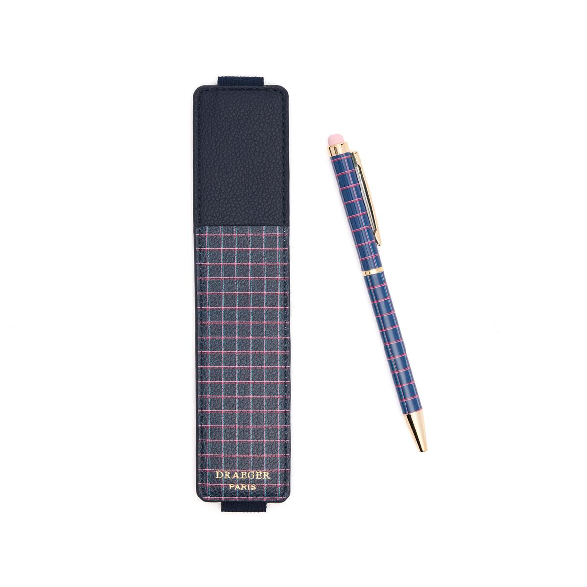 Stylo tactile et étui Carreaux 2