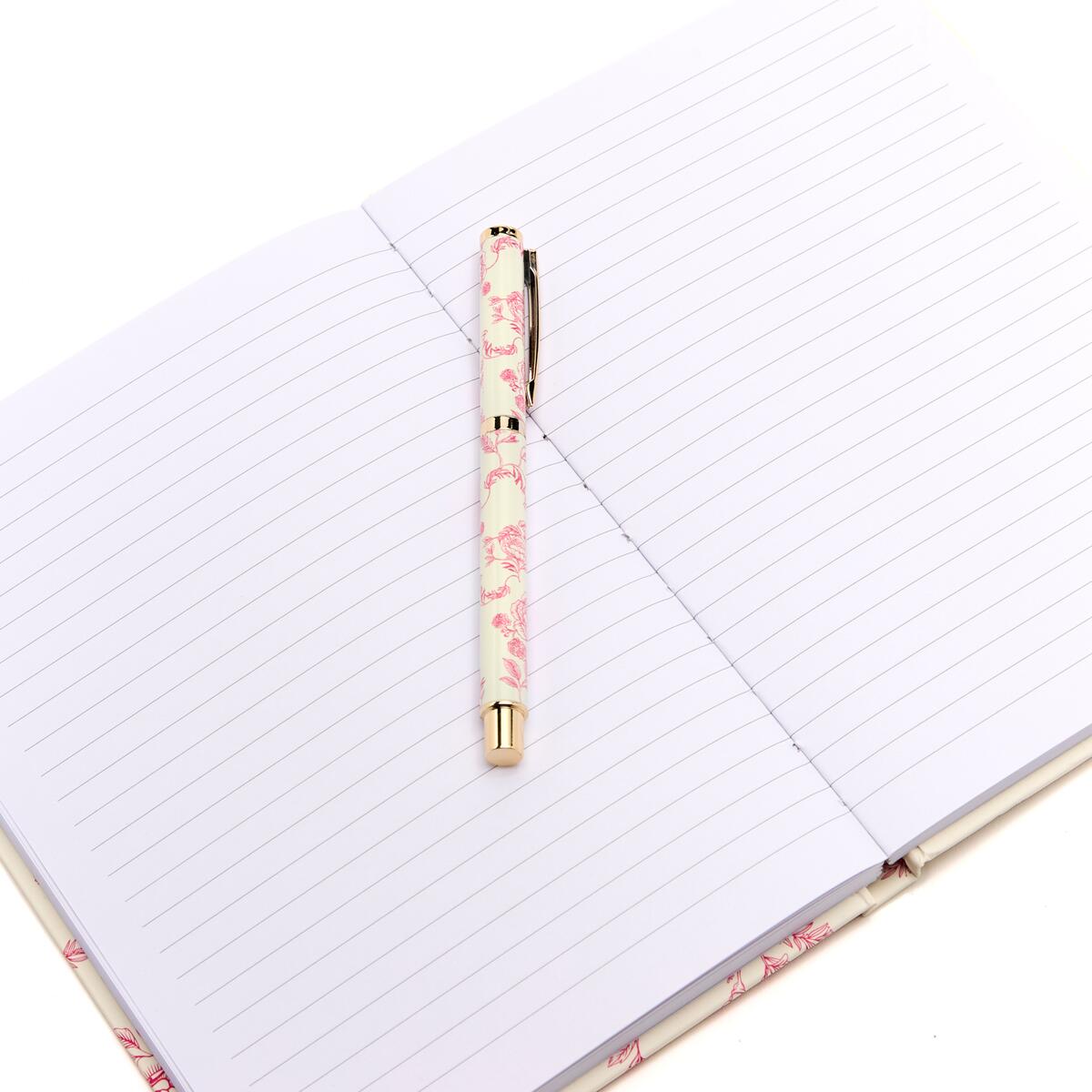 Stylo Rechargeable à Motifs Jouy rose 3