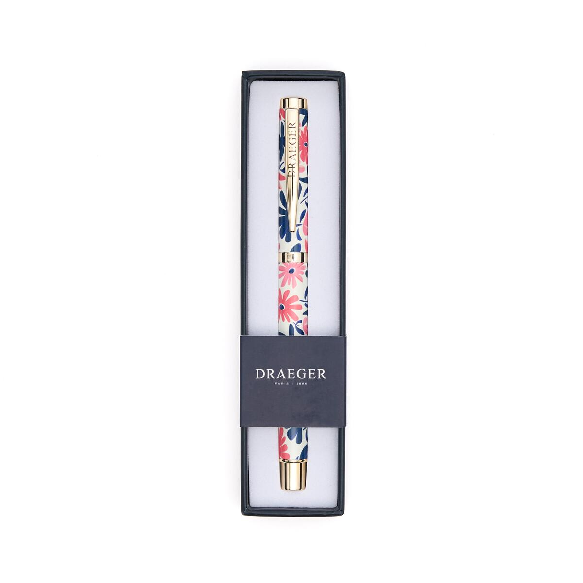 Stylo Rechargeable à Motifs Marguerites ivoire 1