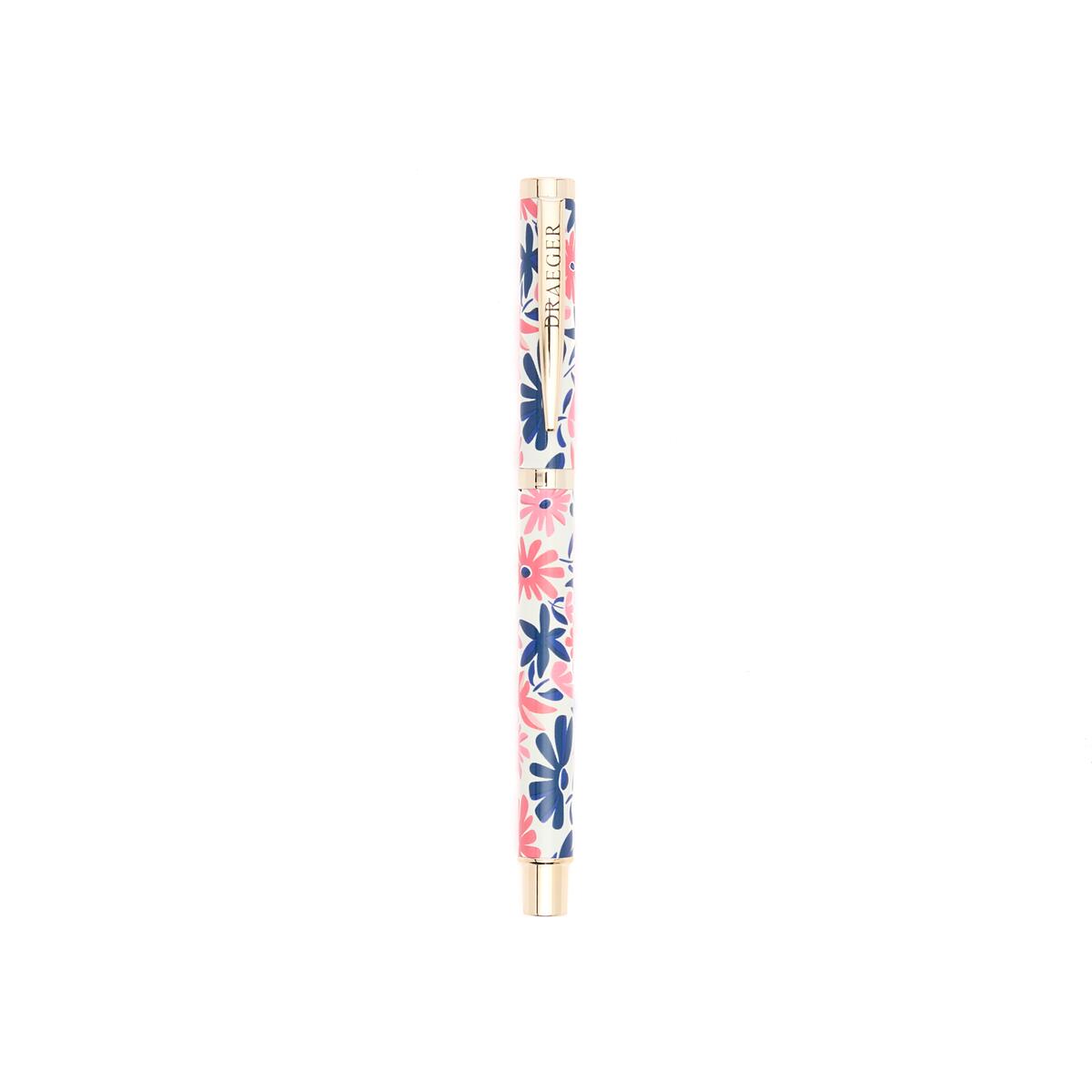 Stylo Rechargeable à Motifs Marguerites ivoire 2