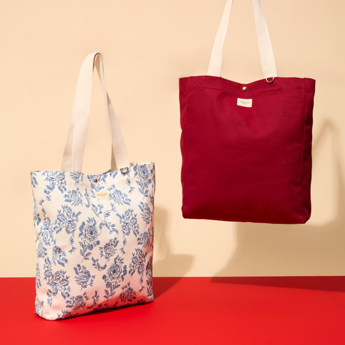 Tote Bag Coton Jouy bleu 5