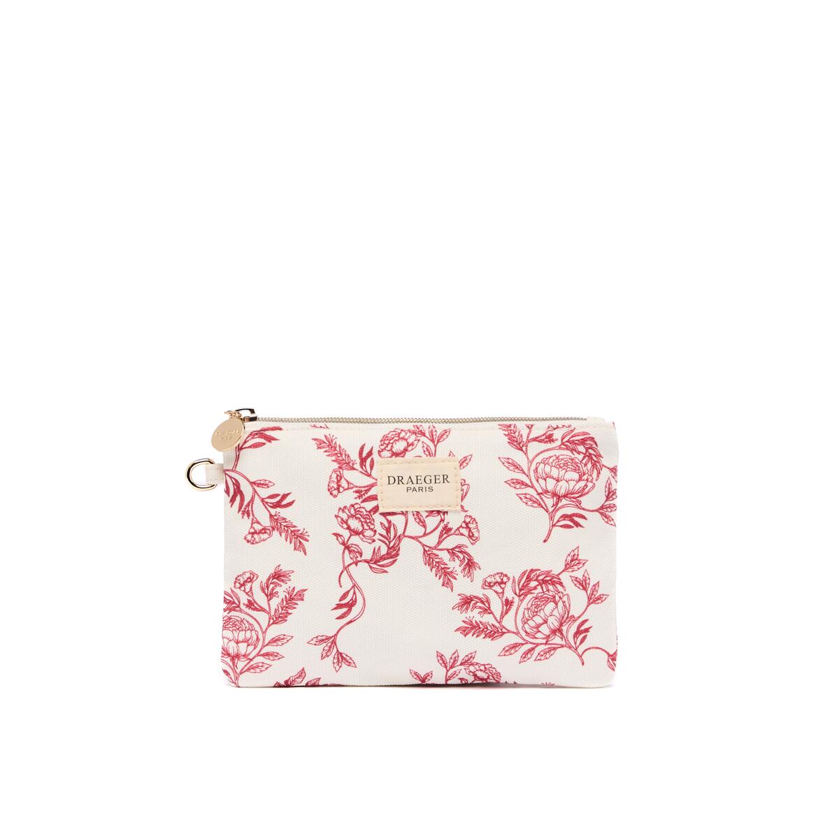 Pochette à motif Jouy rose 1
