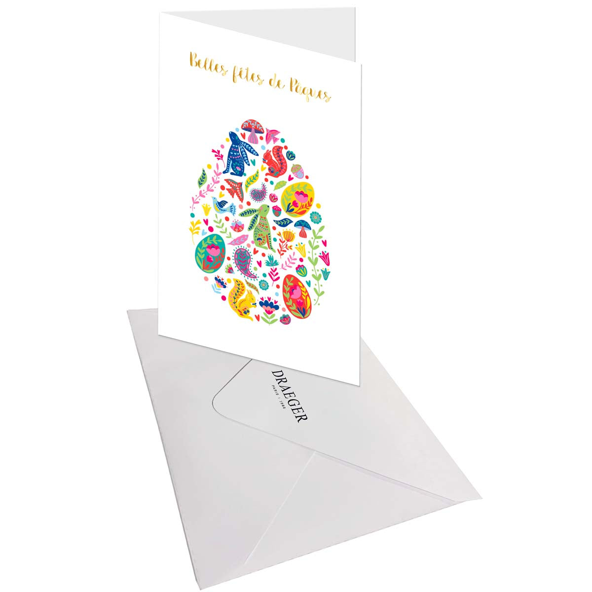 Tarjeta de Pascua - Animales del bosque