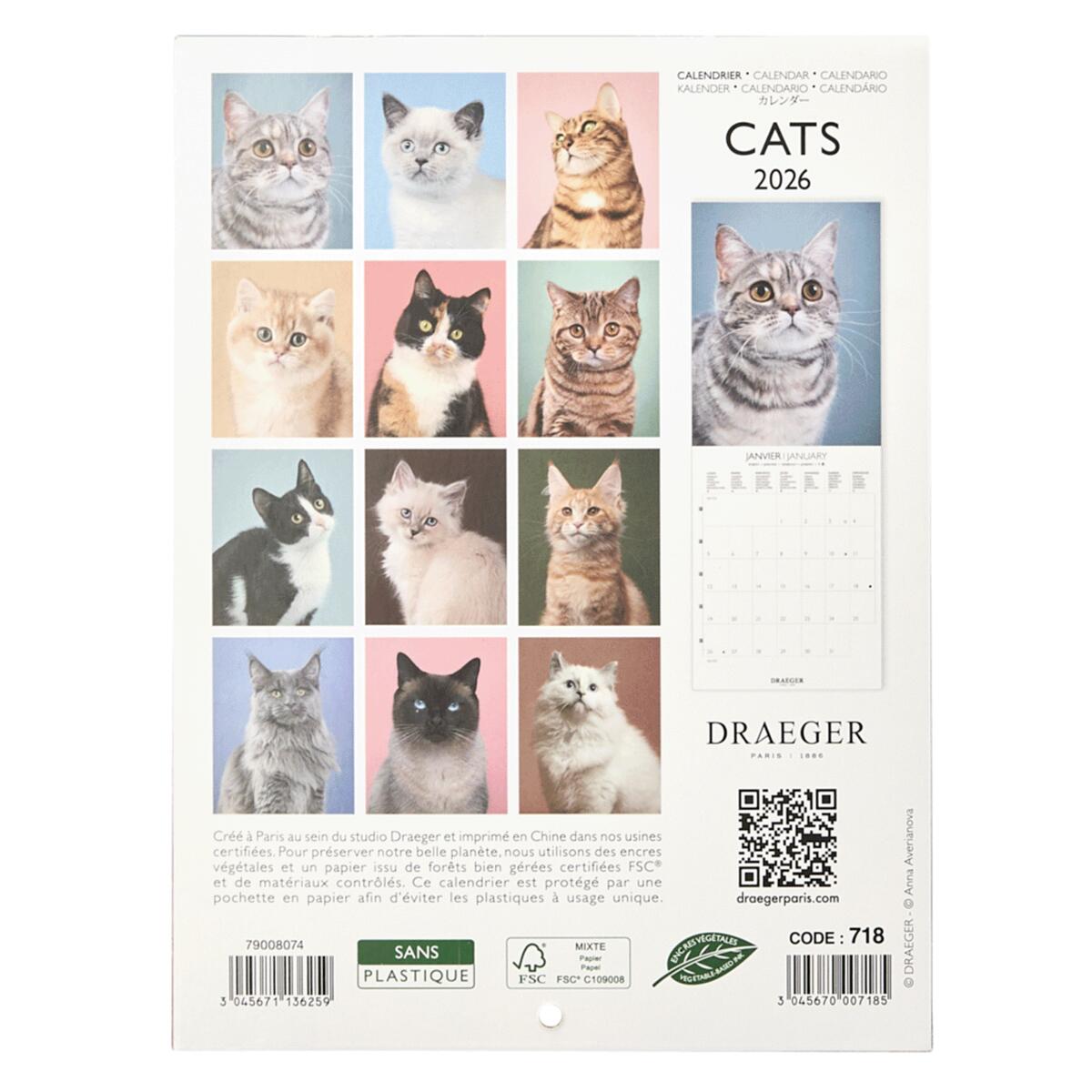 Petit calendrier 2026 Chats 2