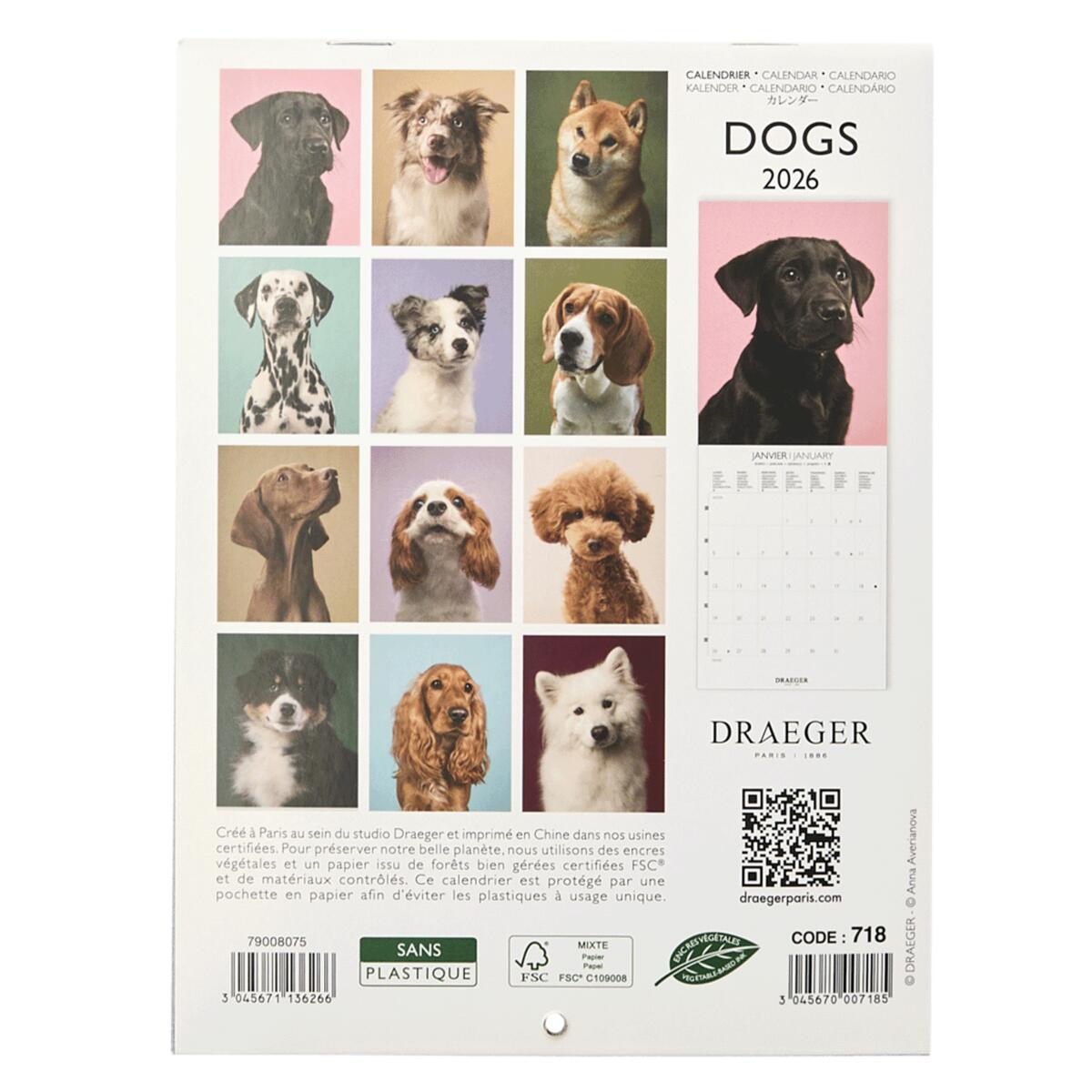 Petit calendrier 2026 Chiens 2