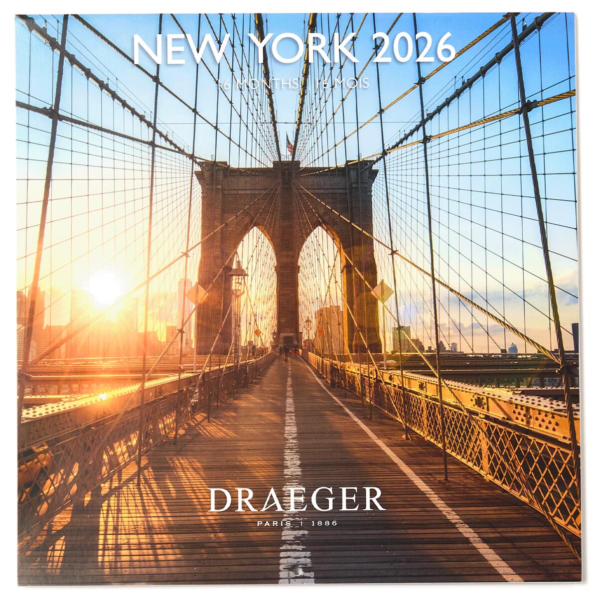 Grand calendrier mural 2026 New York 1