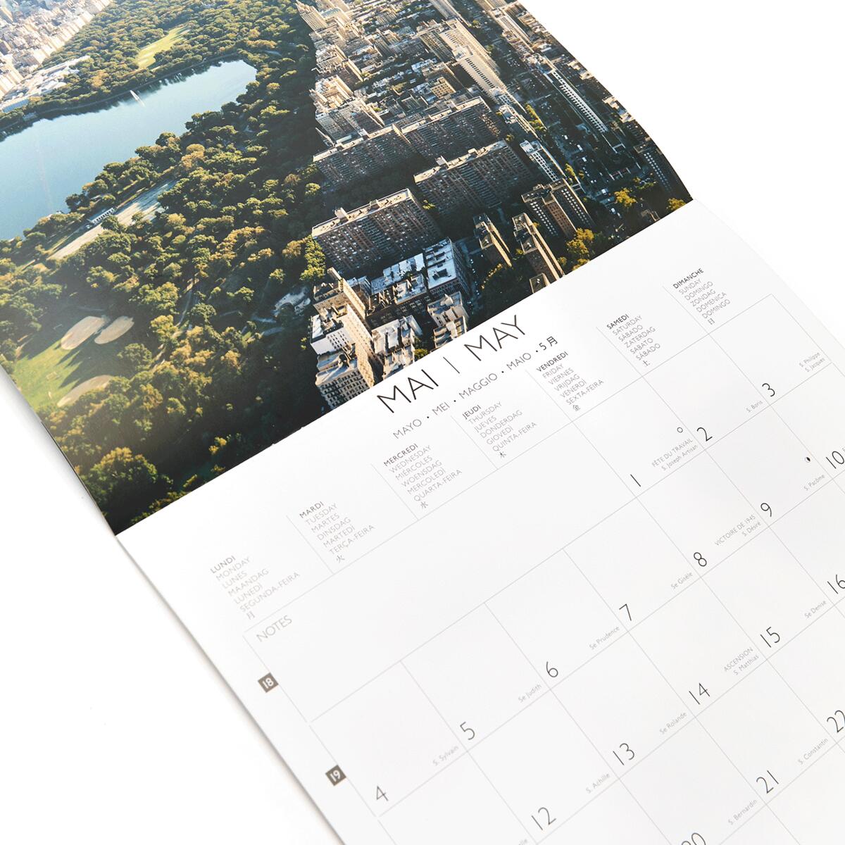 Grand calendrier mural 2026 New York 4