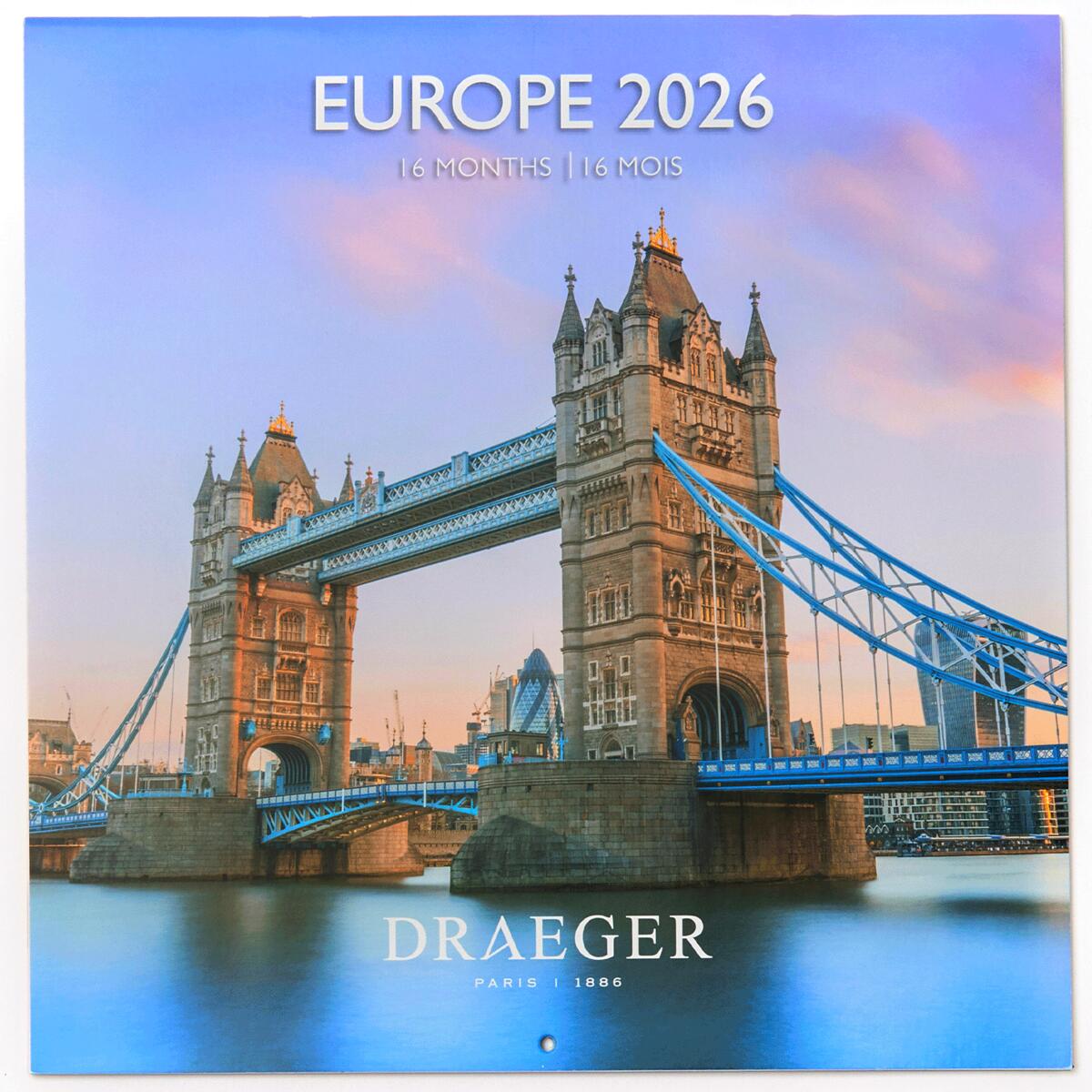 Grand calendrier mural 2026 Europe 1