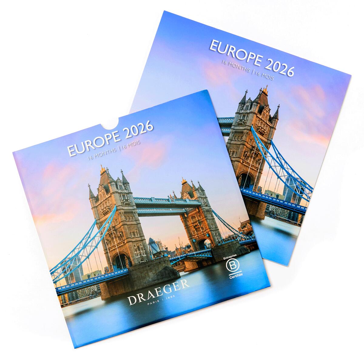 Grand calendrier mural 2026 Europe 3