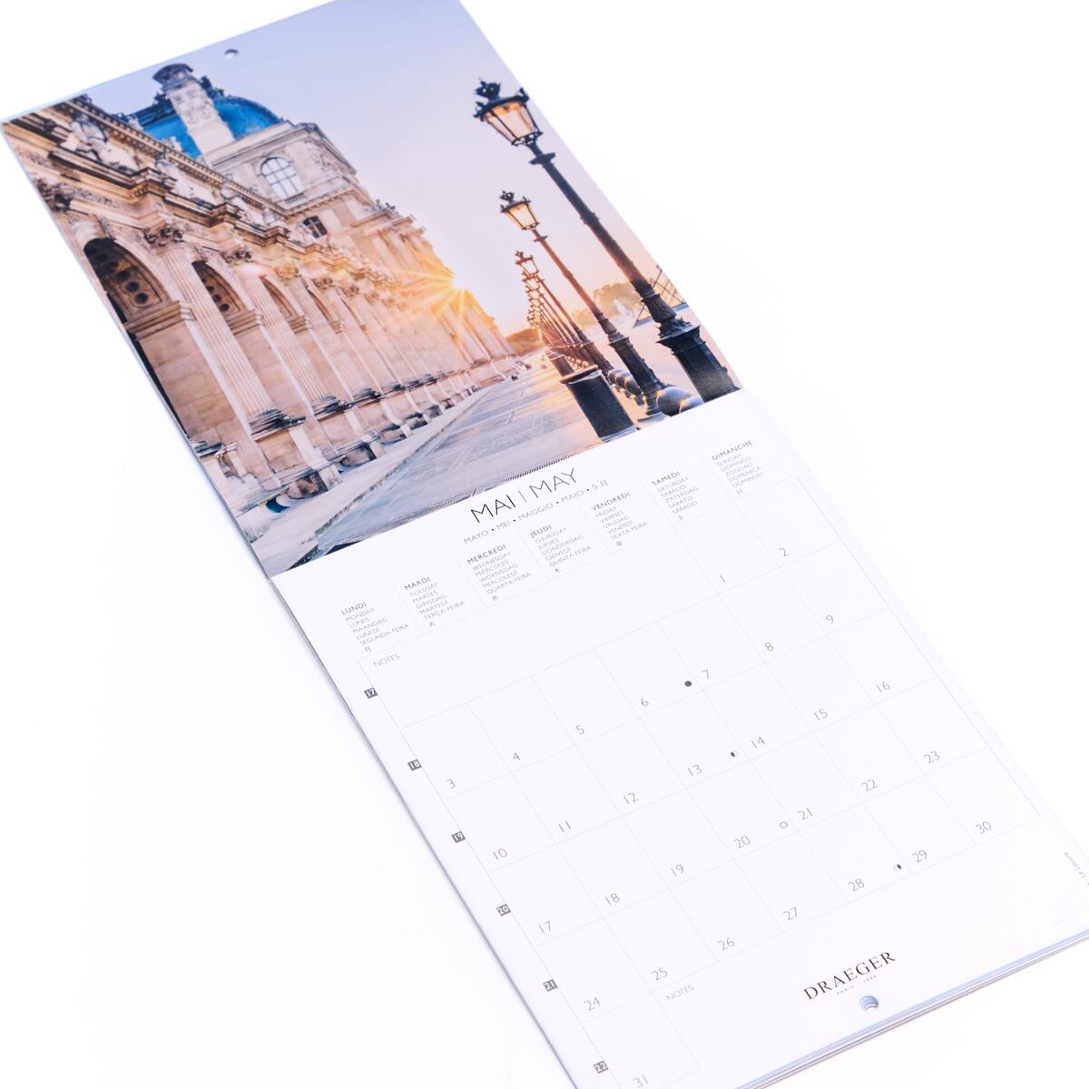 Petit calendrier mensuel 2027 Paris 3