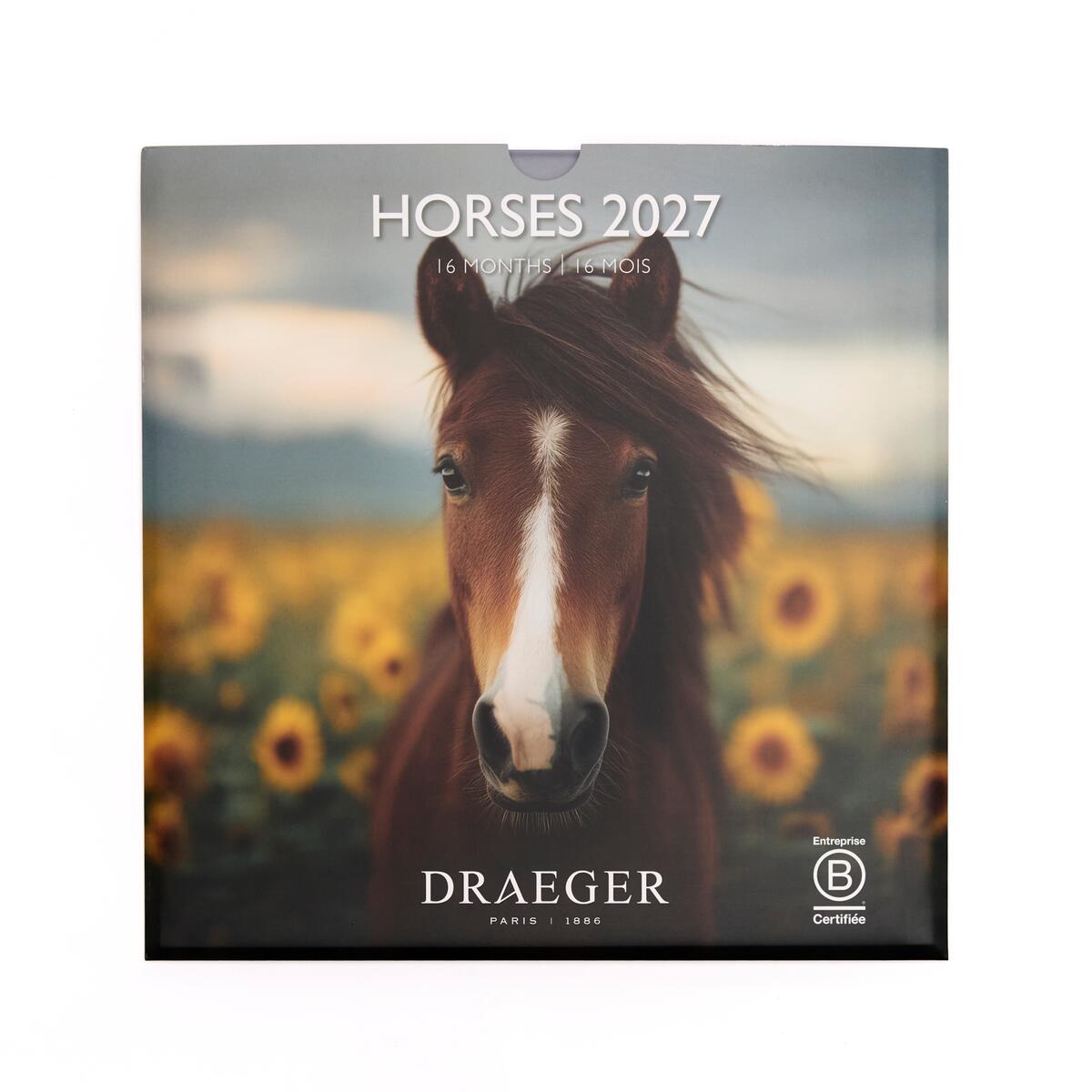 Grand calendrier mensuel 2027 Chevaux 1