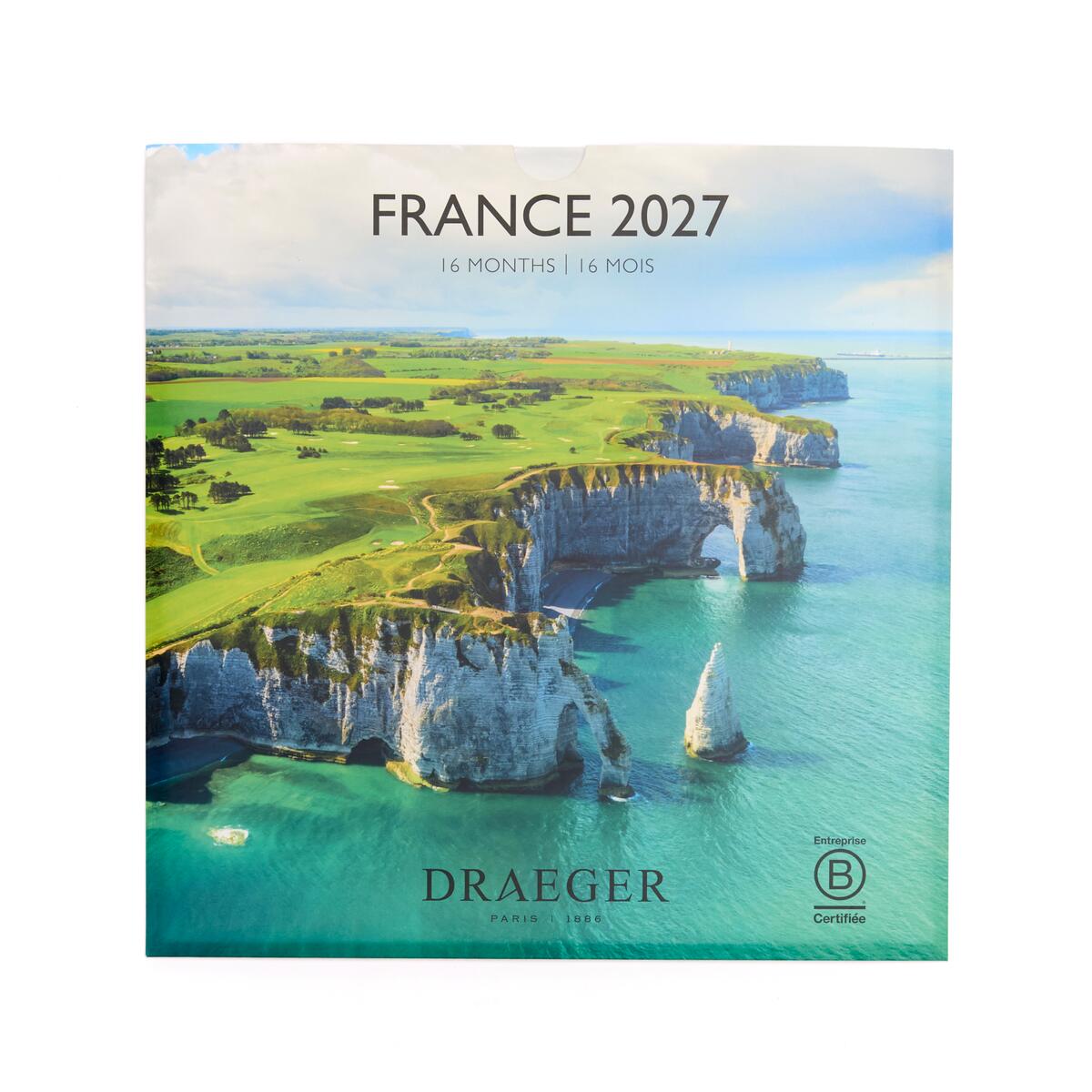 Grand calendrier mensuel 2027 France 1