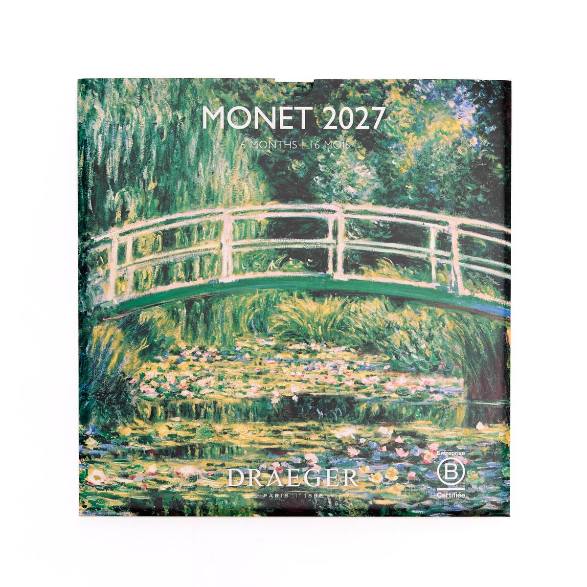 Grand calendrier mensuel 2027 Monet 1