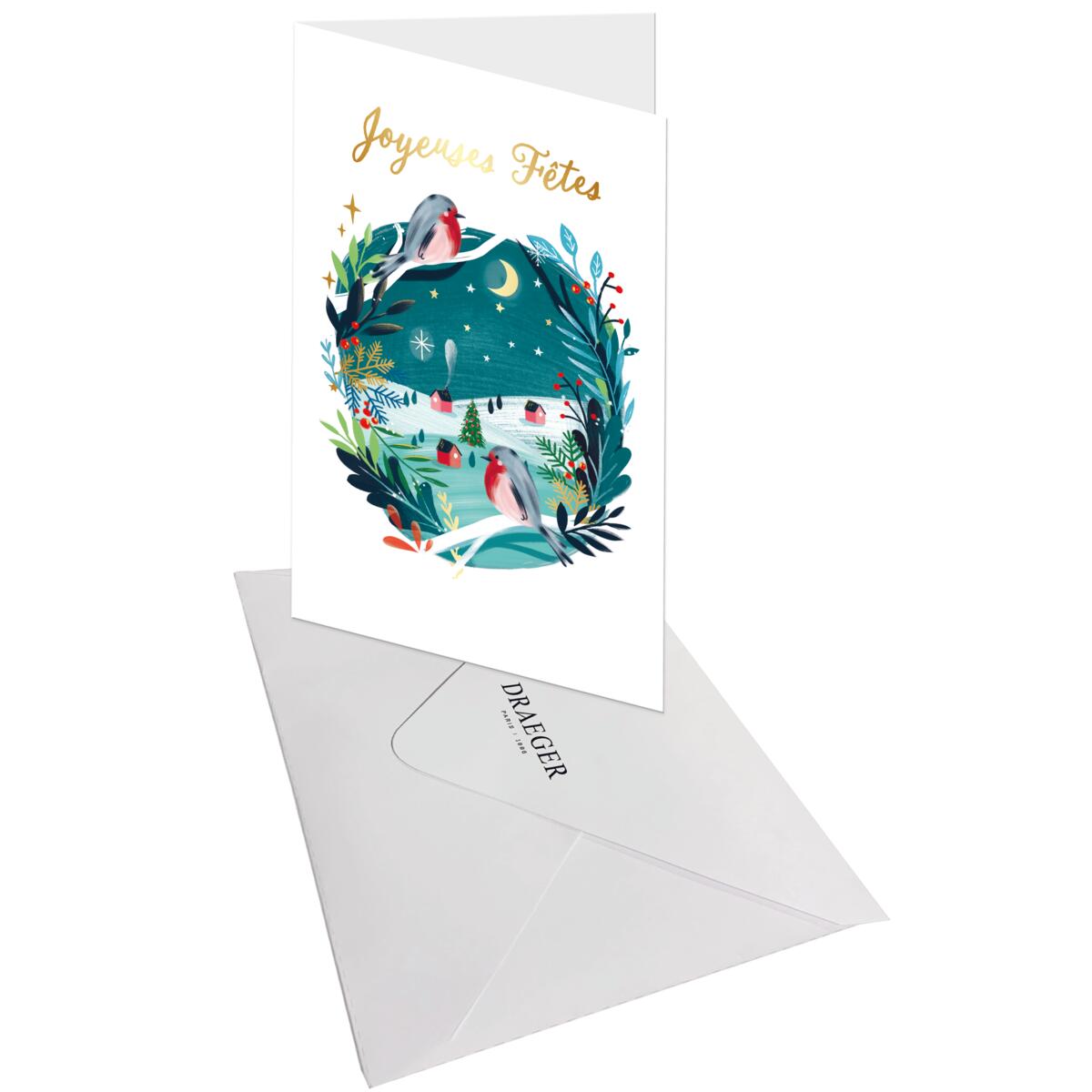 Tarjeta de felicitación de Navidad de Red Gorge