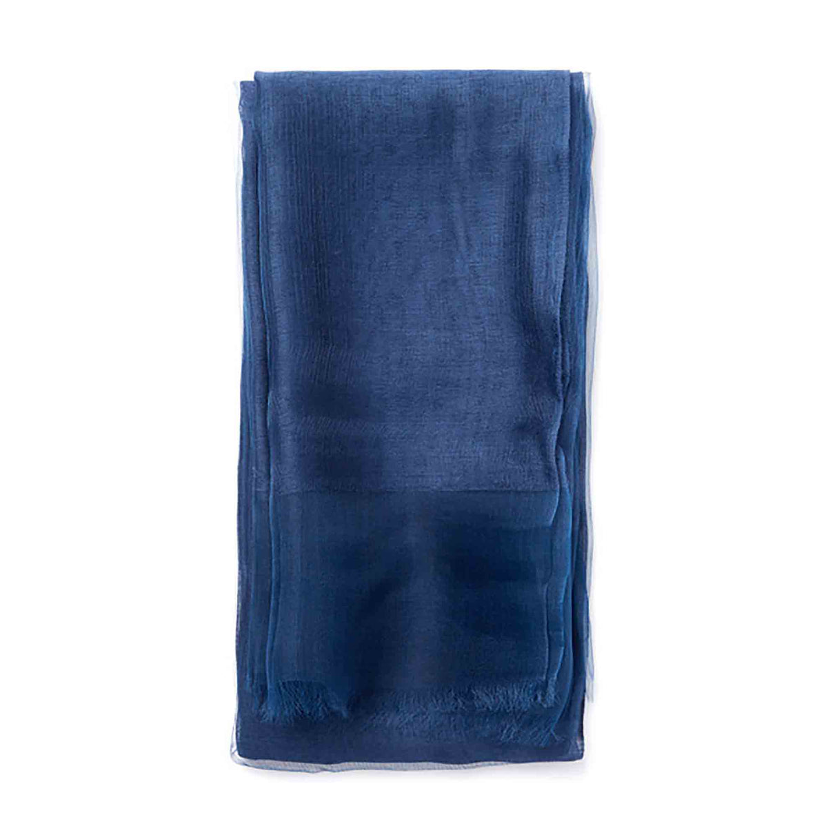 Estola ceremonial de seda - Azul marino - 70x180 cm