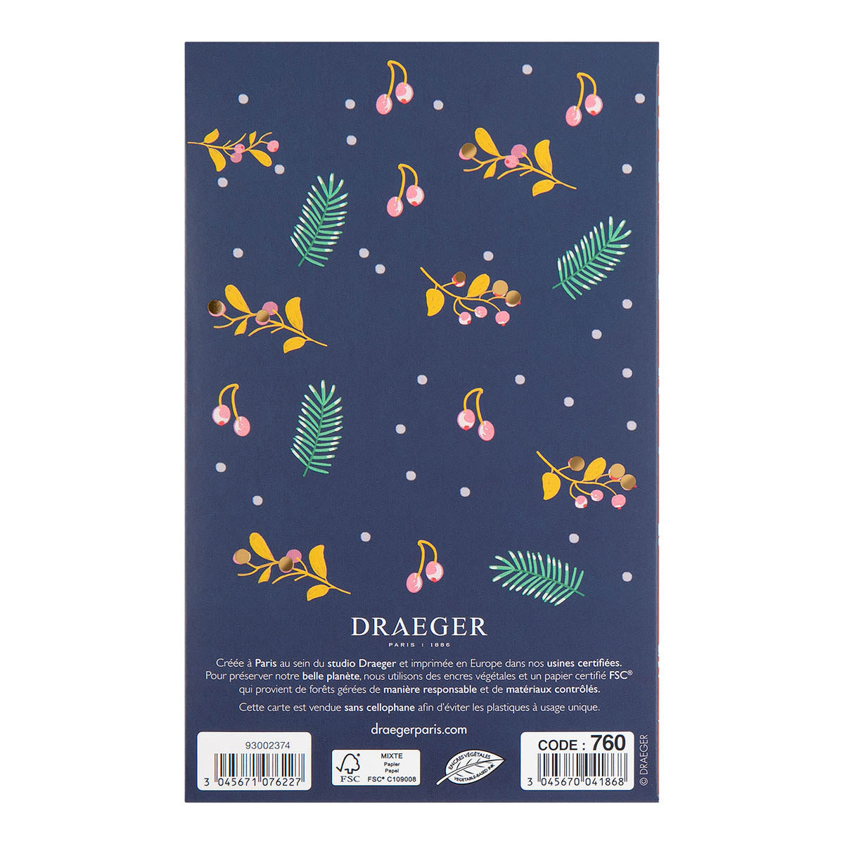 Sorpresa de muérdago de acebo Tarjetas de felicitación