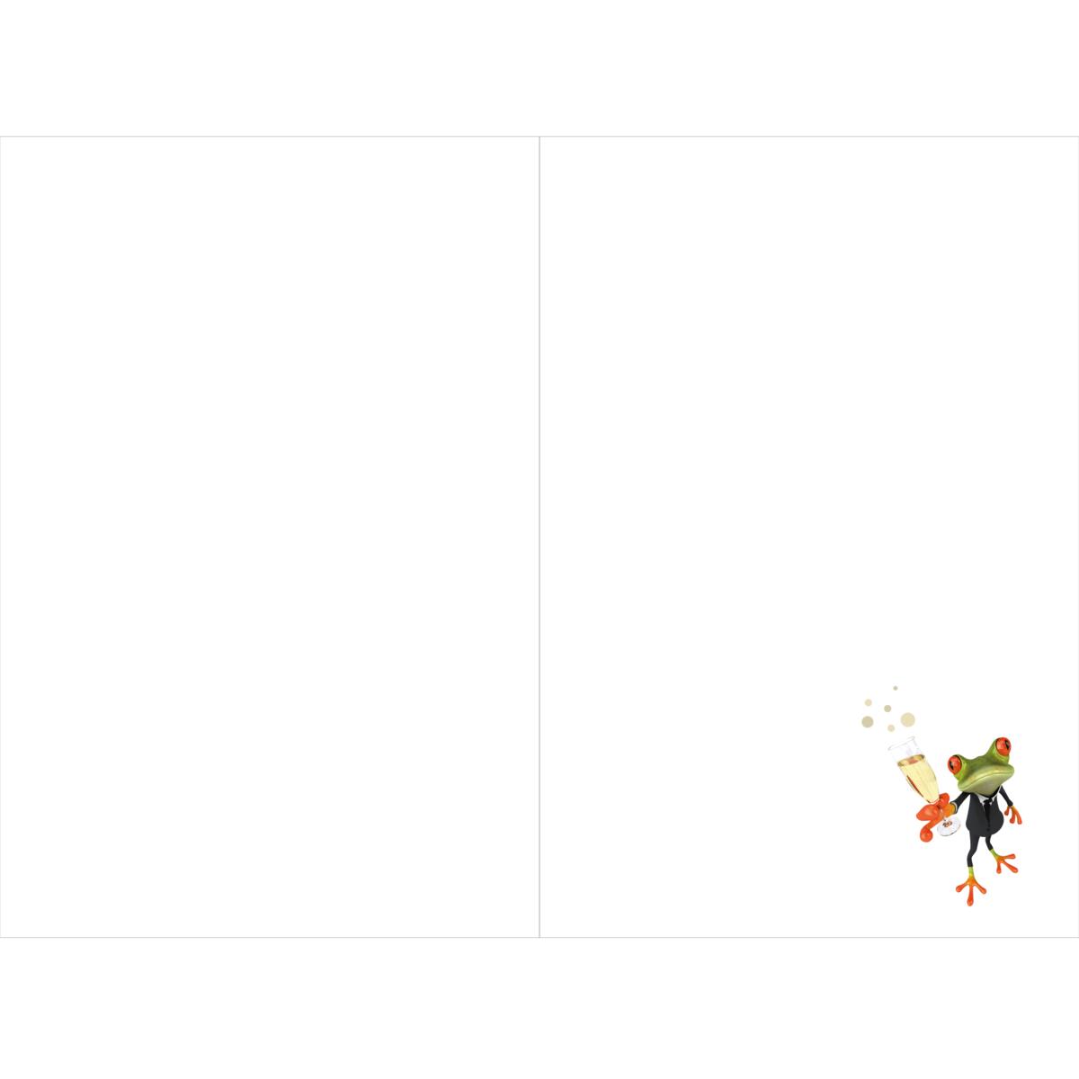 Carte anniversaire humour Grenouille 2